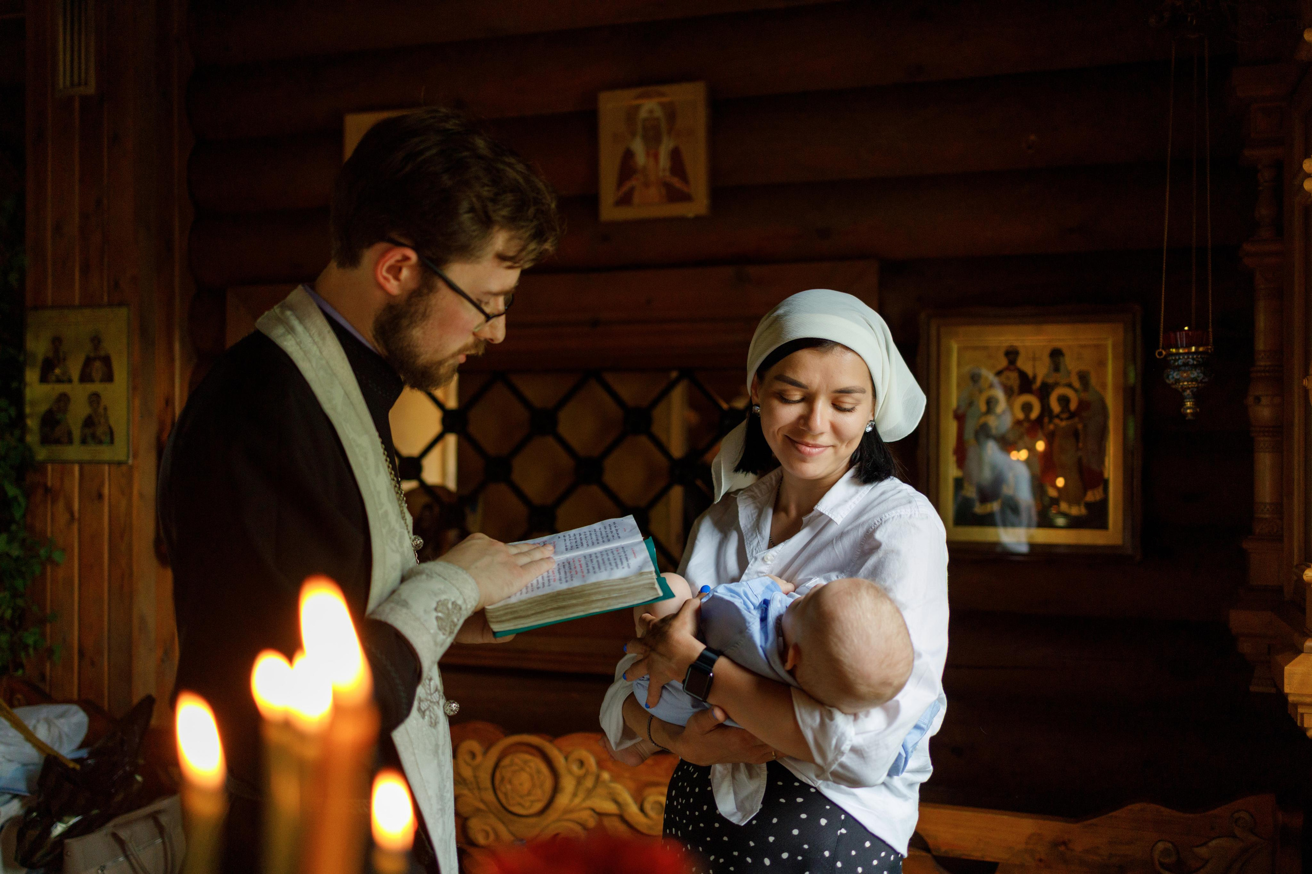 Таинство крещения. Портретный и семейный фотограф в Москве Стаховская Елена