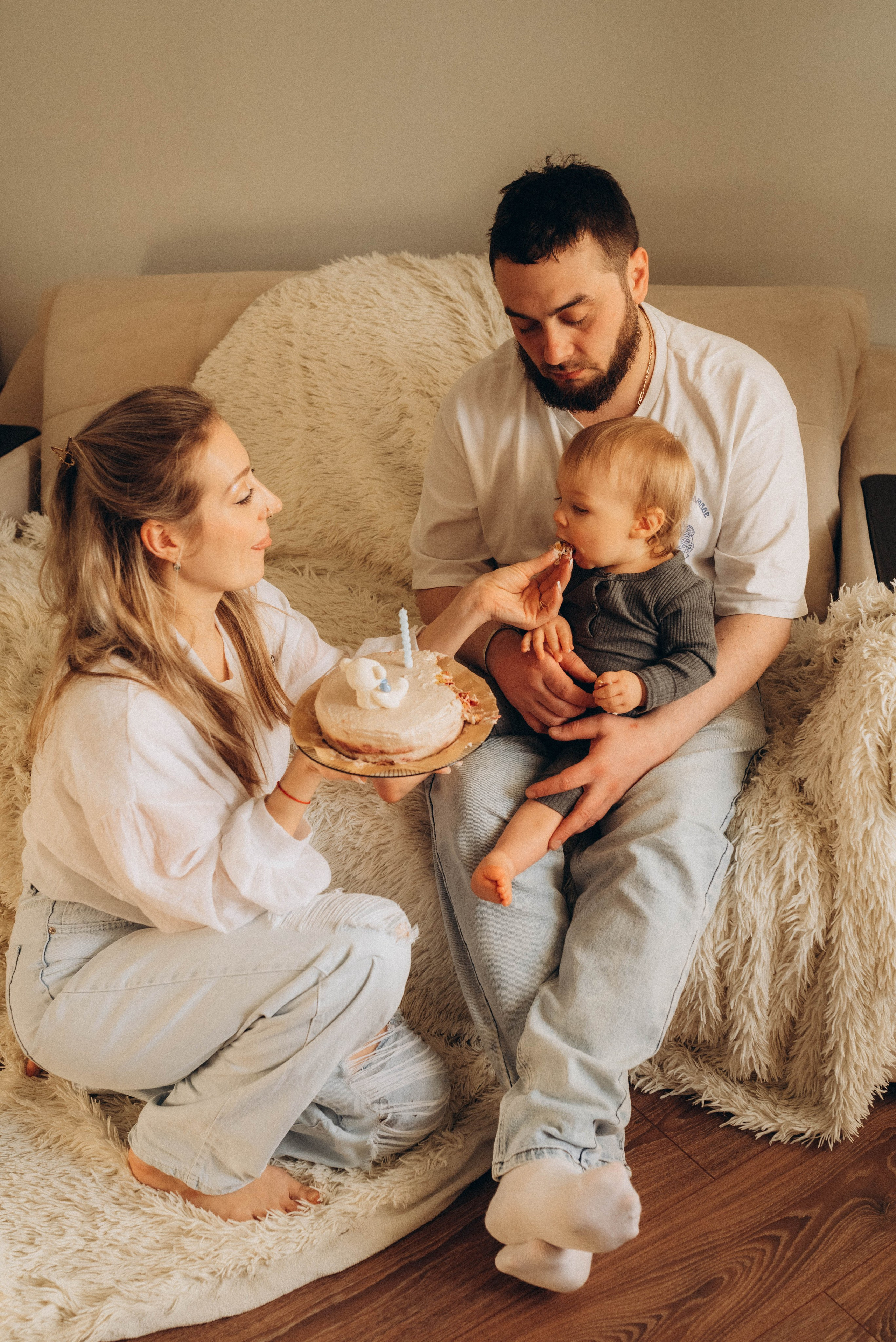 Домашняя фотосессия ко дню рождения малыша. Семейный фотограф в Железнодорожном Масаева Елена