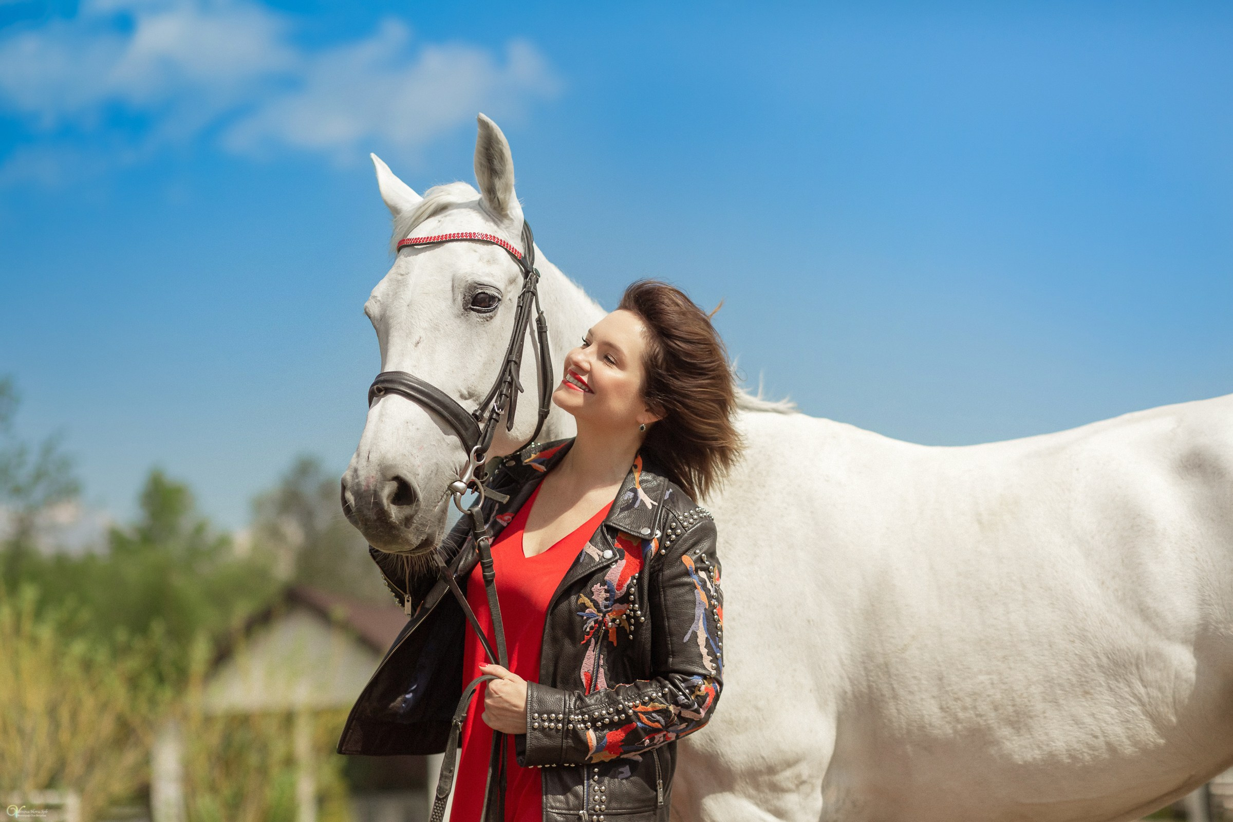Галина и ее лошадь Сказка. Фотограф женский и мужской портрет Санкт-Петербург