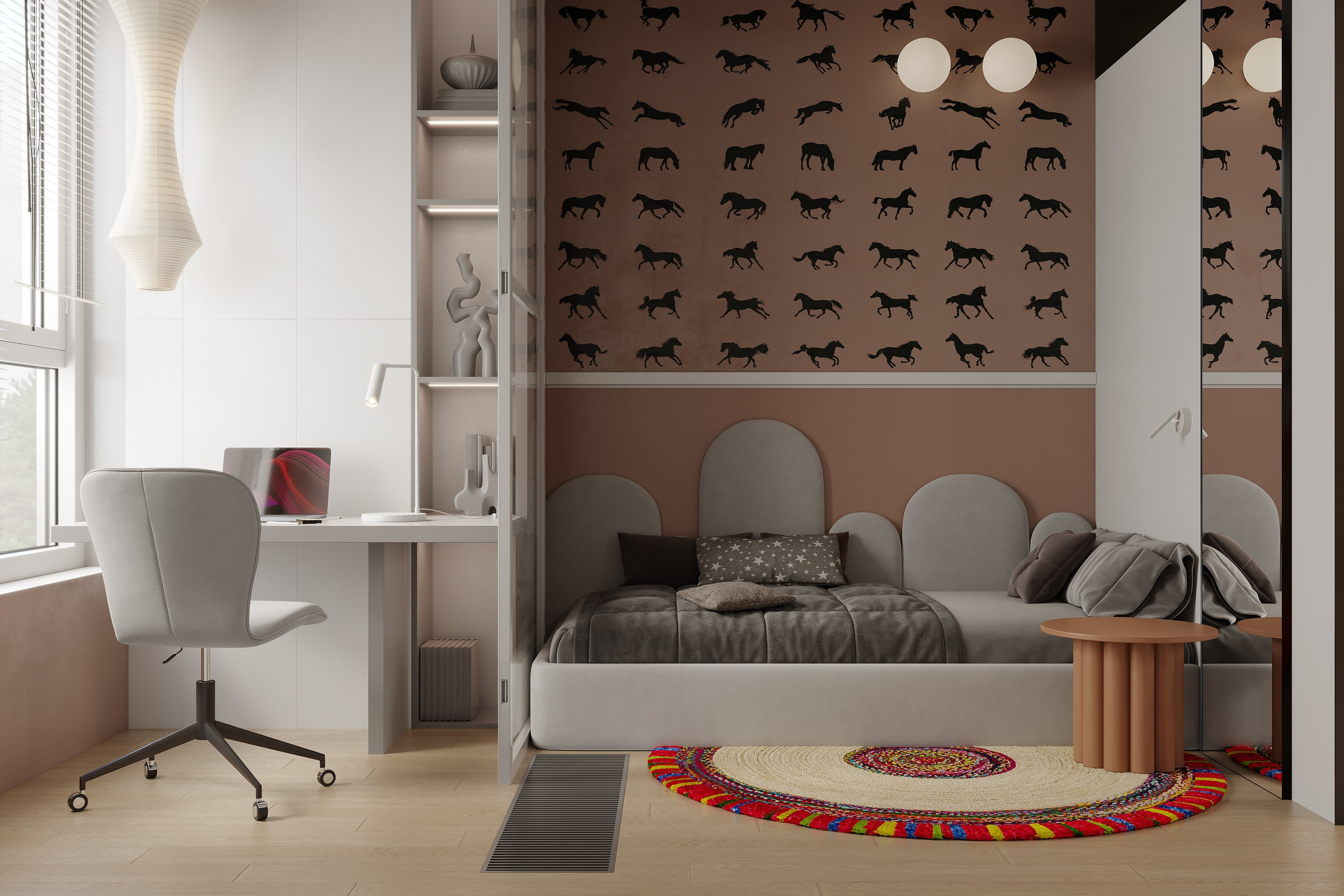 Квартира для LSD Bureau. 3D визуализация интерьера и архитектурной среды