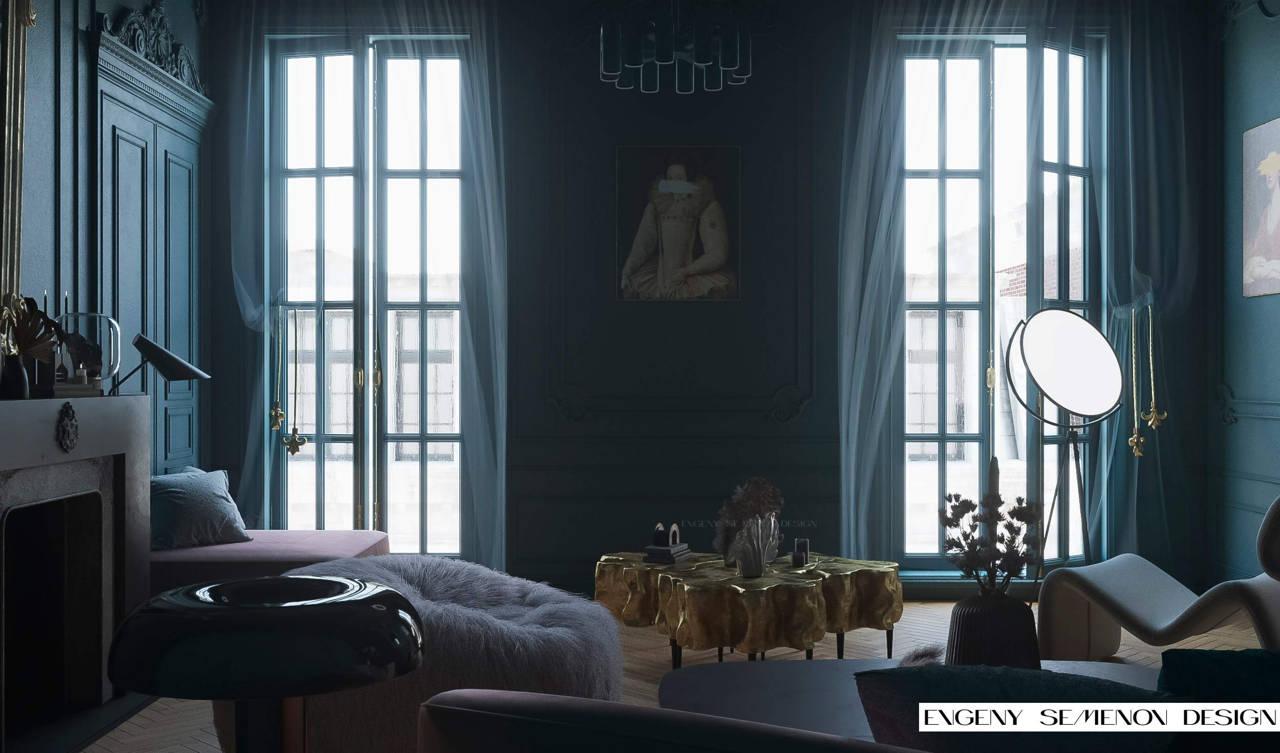 Интерьер в неоклассике. 3D визуализация интерьеров, экстерьеров и архитектуры в Санкт-Петербурге