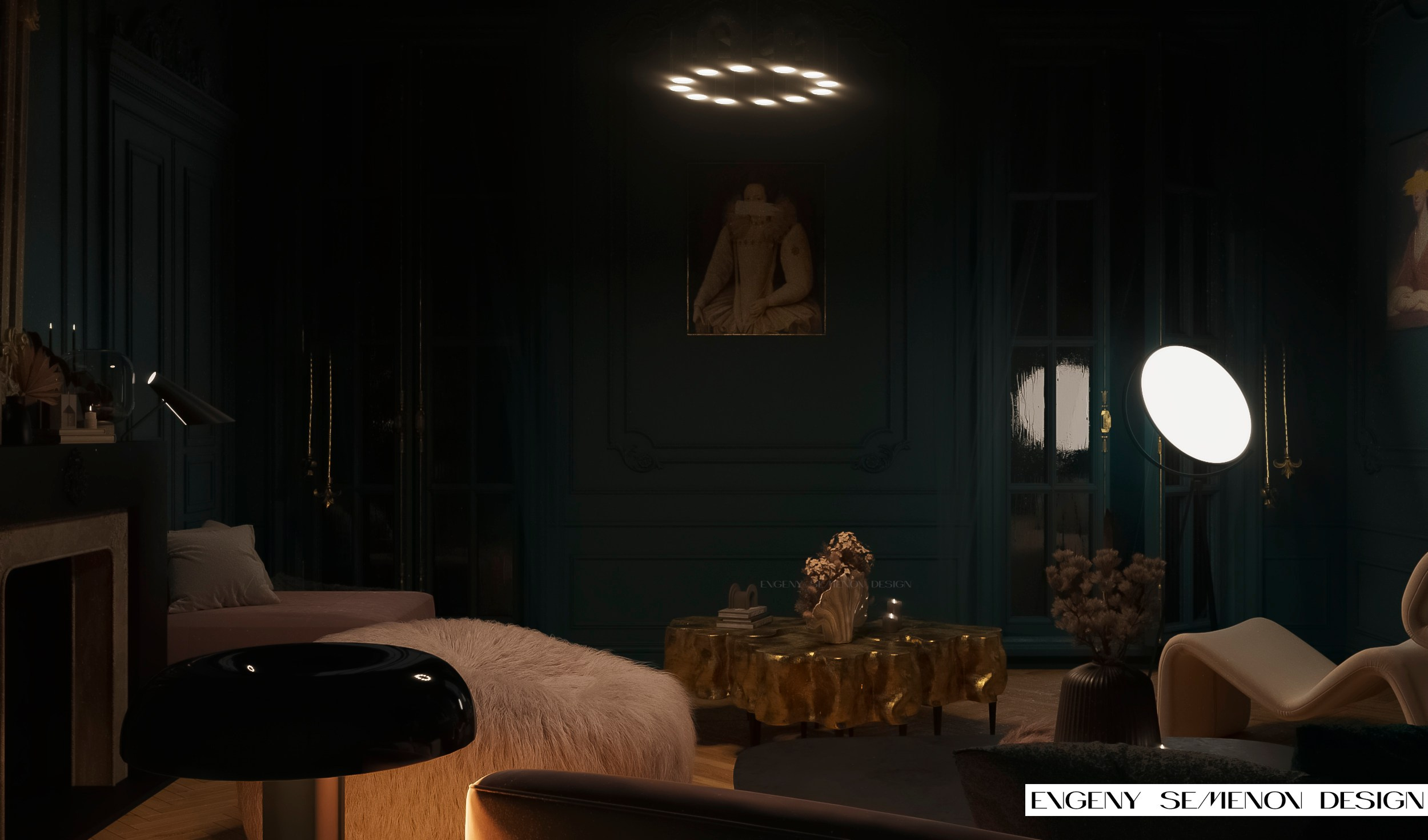Интерьер в неоклассике. 3D визуализация интерьеров, экстерьеров и архитектуры в Санкт-Петербурге