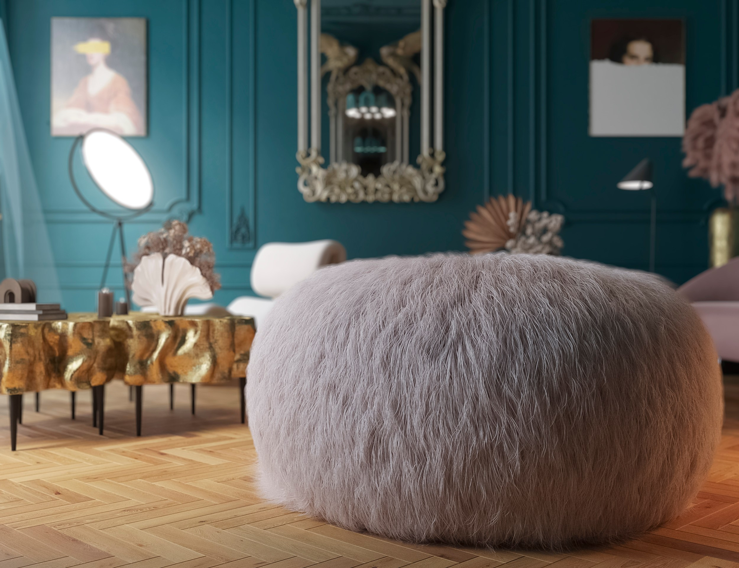 Интерьер в неоклассике. 3D визуализация интерьеров, экстерьеров и архитектуры в Санкт-Петербурге