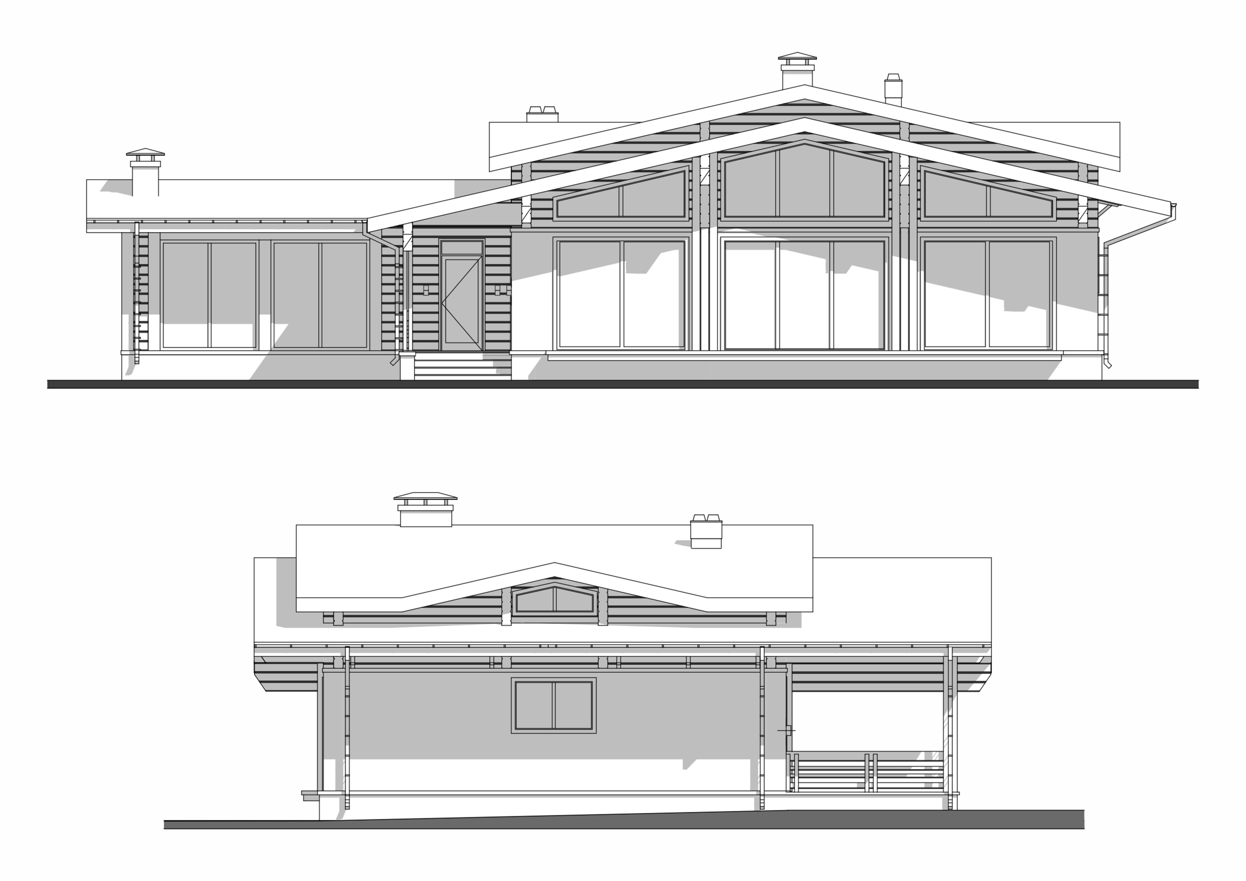 Современное шале в горах Алтая. RASEN DESIGN. Архитектурные проекты зданий, интерьеров и благоустройства
