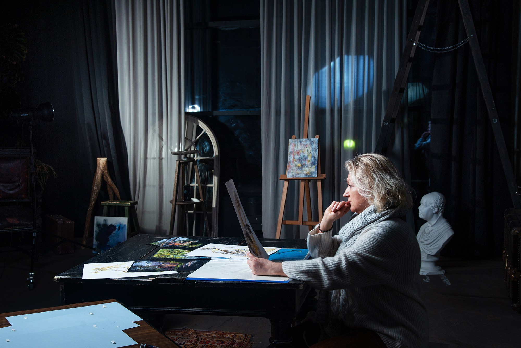 Фотосъемка для художника Ольги Ломакиной. Портретная фотография в Москве