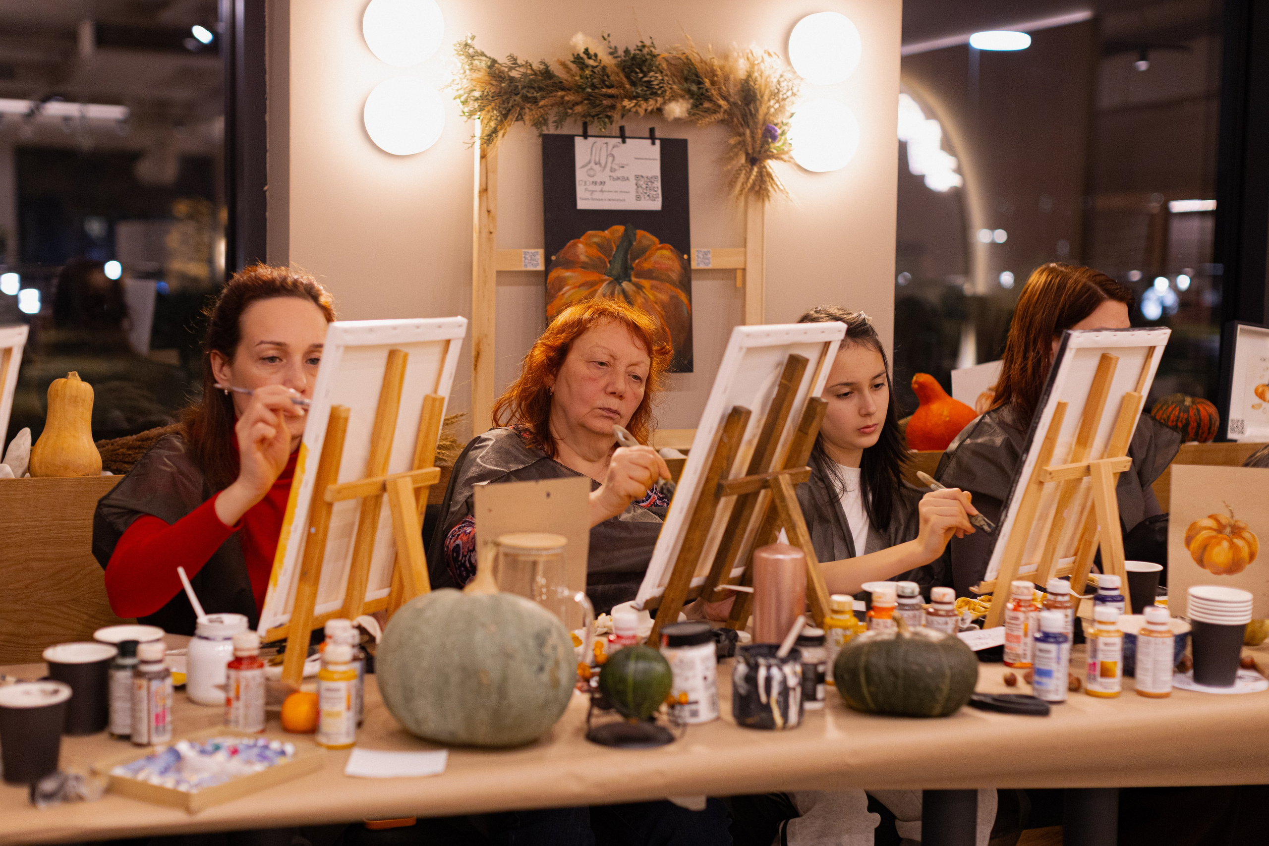 МК Тыква в кафе Здрасте. Анастасия Ракчеева Художник