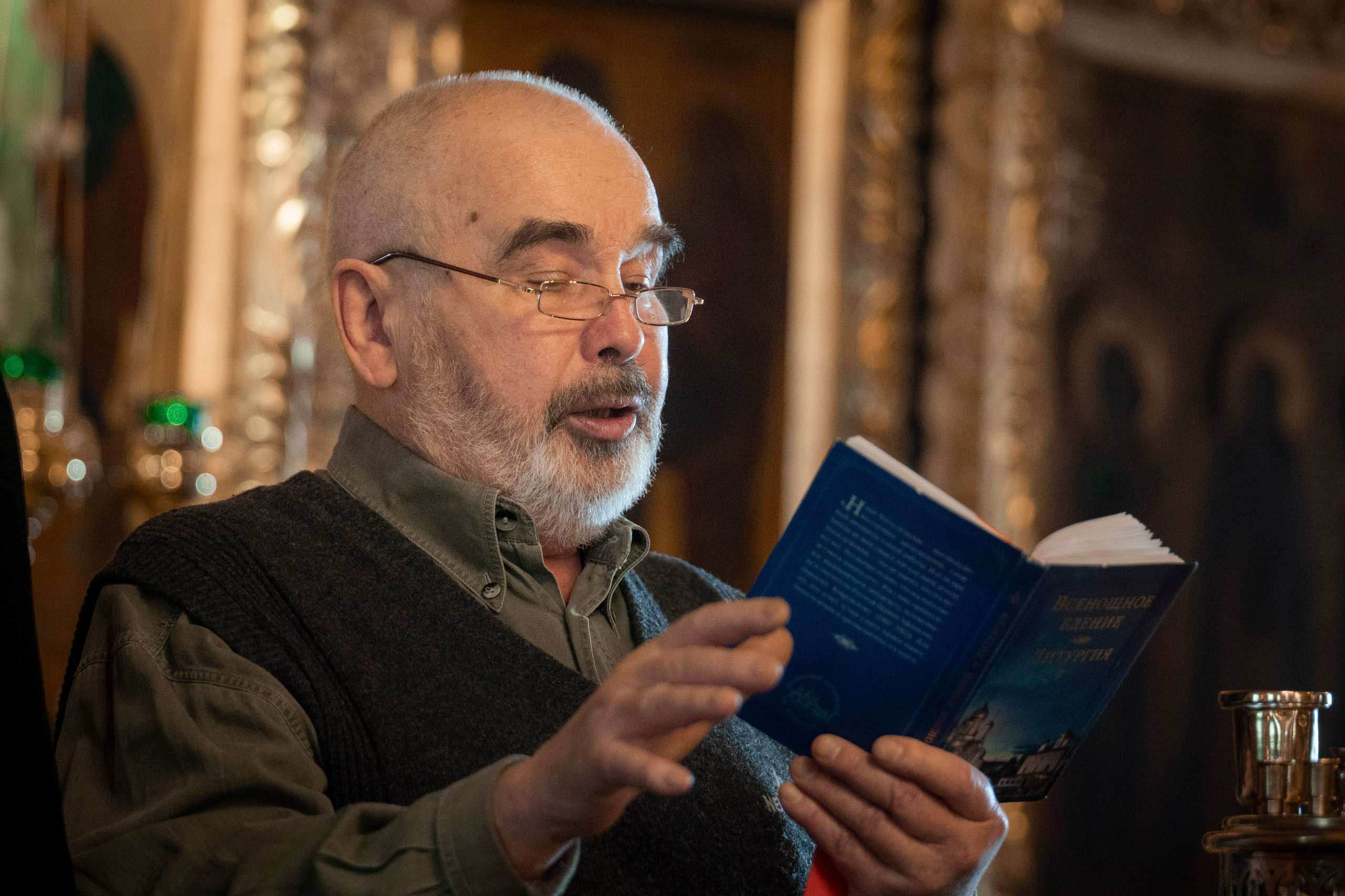 Богородский храм. Вход Господень в Иерусалим. Божественная литургия. Антон и Татьяна Денисенко — В храме