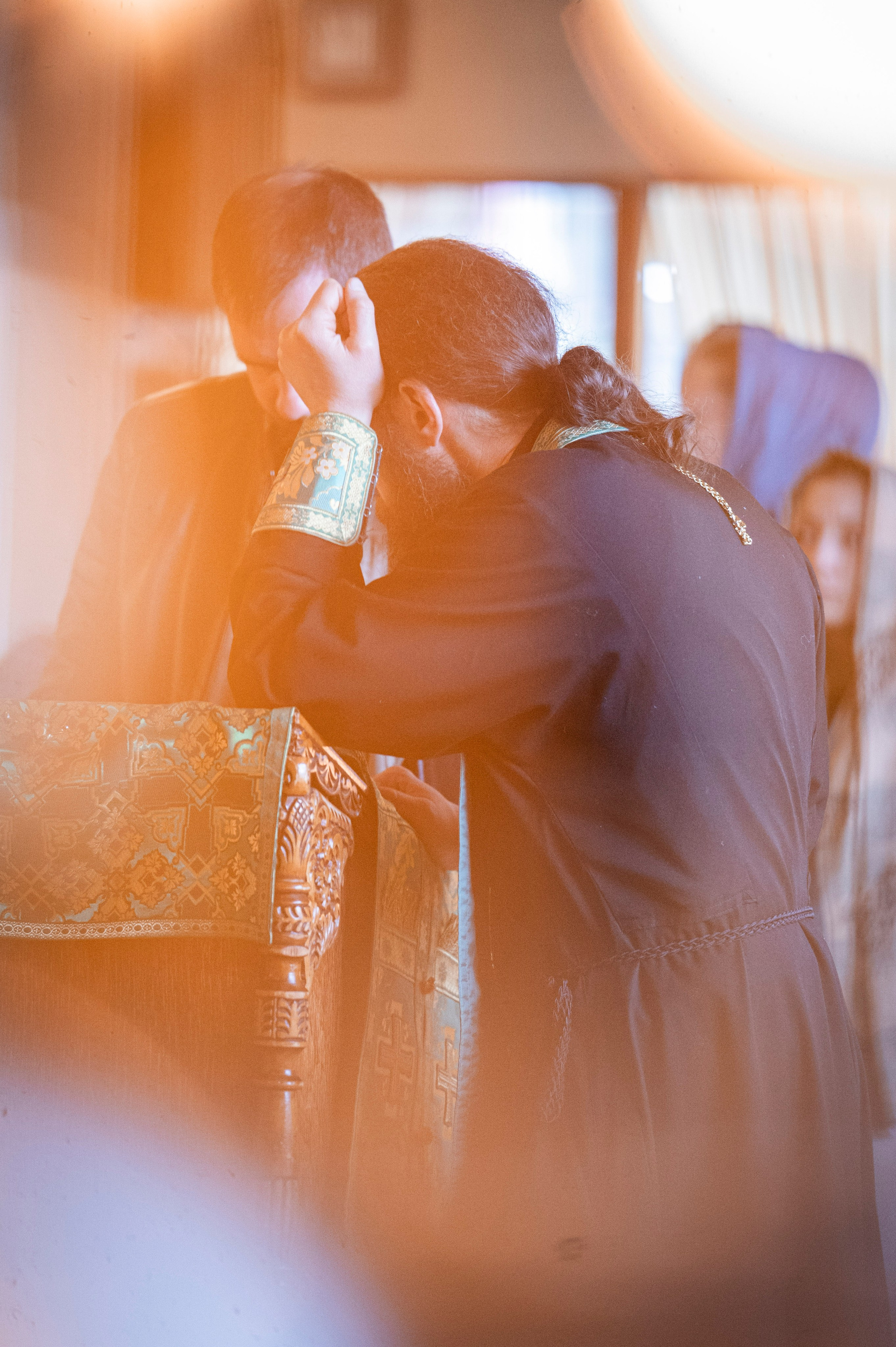 Богородский храм. Вход Господень в Иерусалим. Божественная литургия. Антон и Татьяна Денисенко — В храме