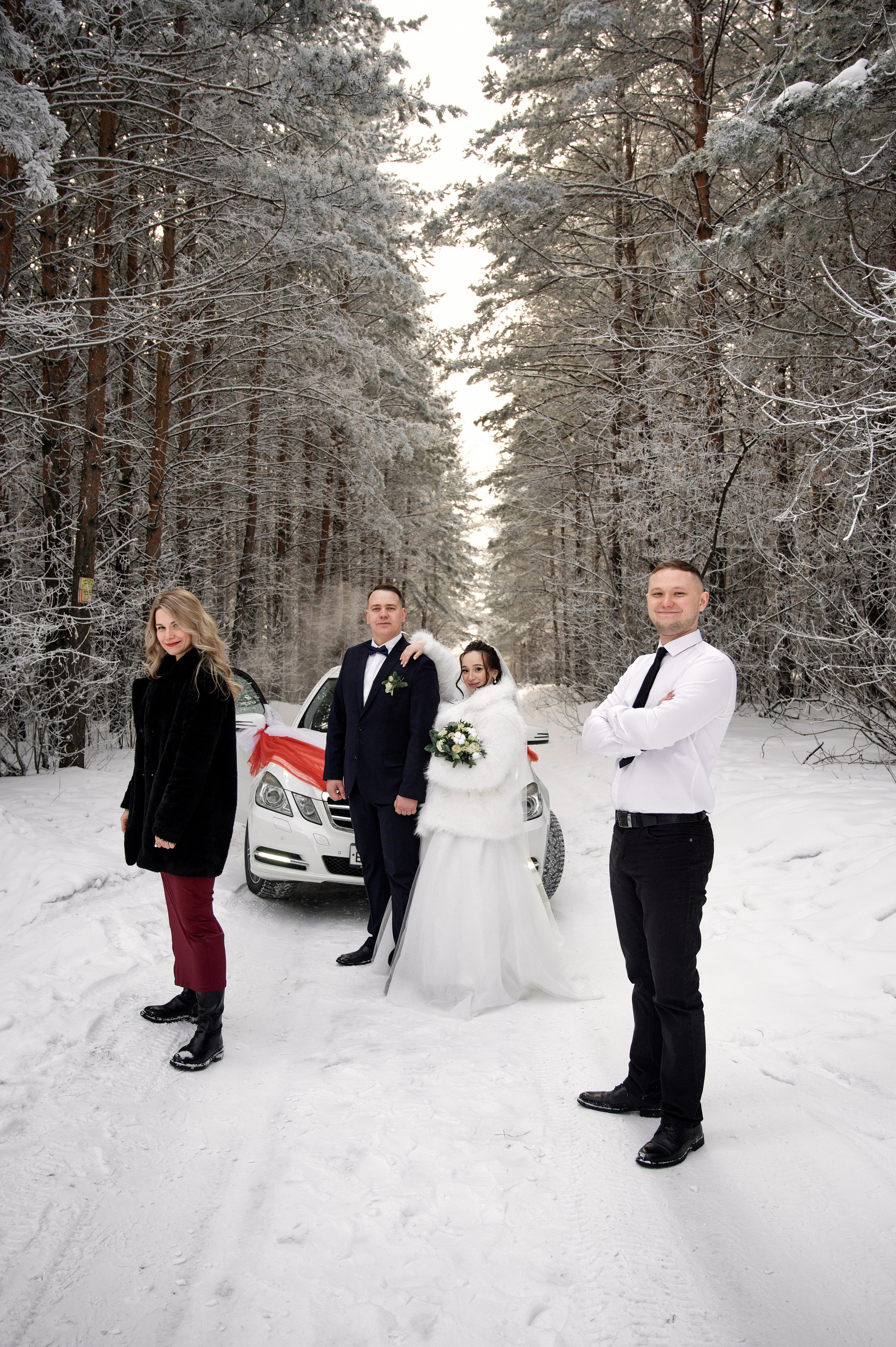 Зимняя свадебная фотосессия для Кристины и Павла