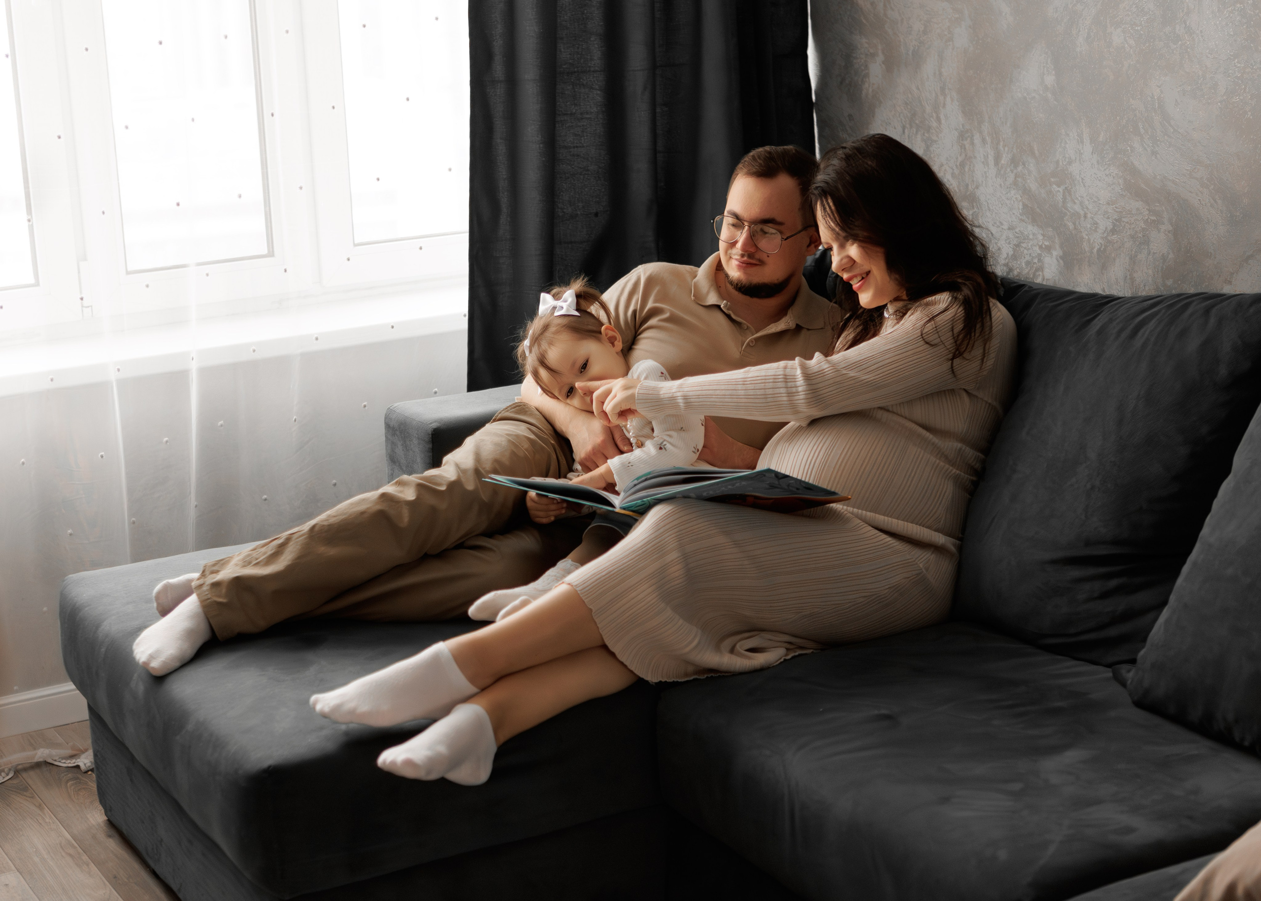 Домашняя съемка Анастасии. Семейный и детский фотограф в Москве Юлия