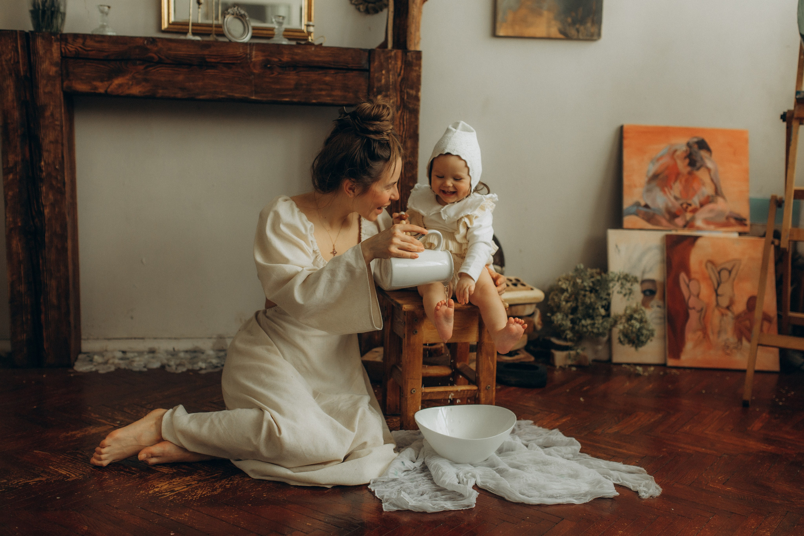 Семейная съемка в студии. Семейный и детский фотограф в Москве Антонина Смирнова