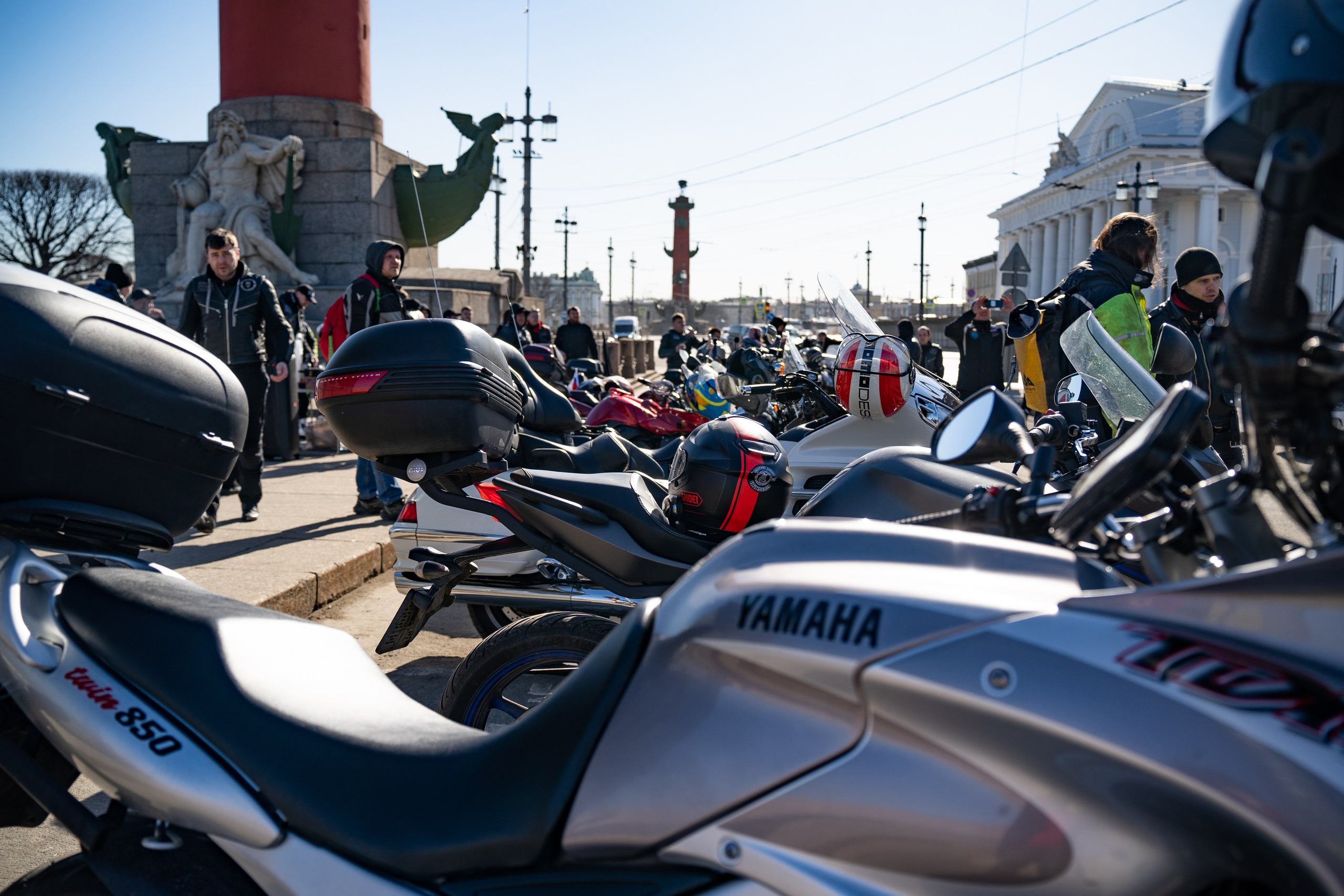 Весенний прохват мотоклуба Normans Riders MC. Концертный и репортажный фотограф в Санкт-Петербурге Слава Пахомов