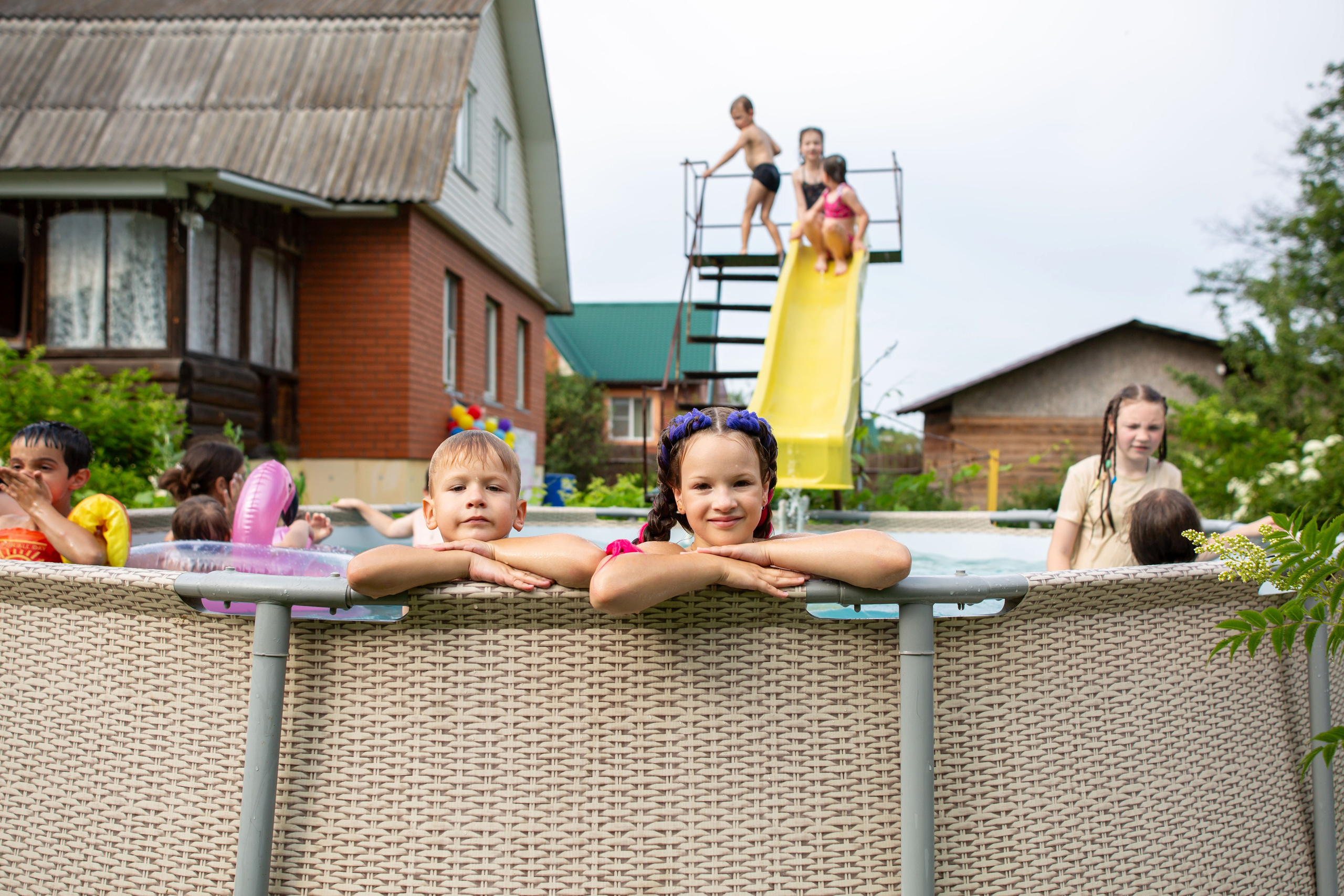 День рождения Насти. Пенная вечеринка. Семейный и детский фотограф Анна Петракова