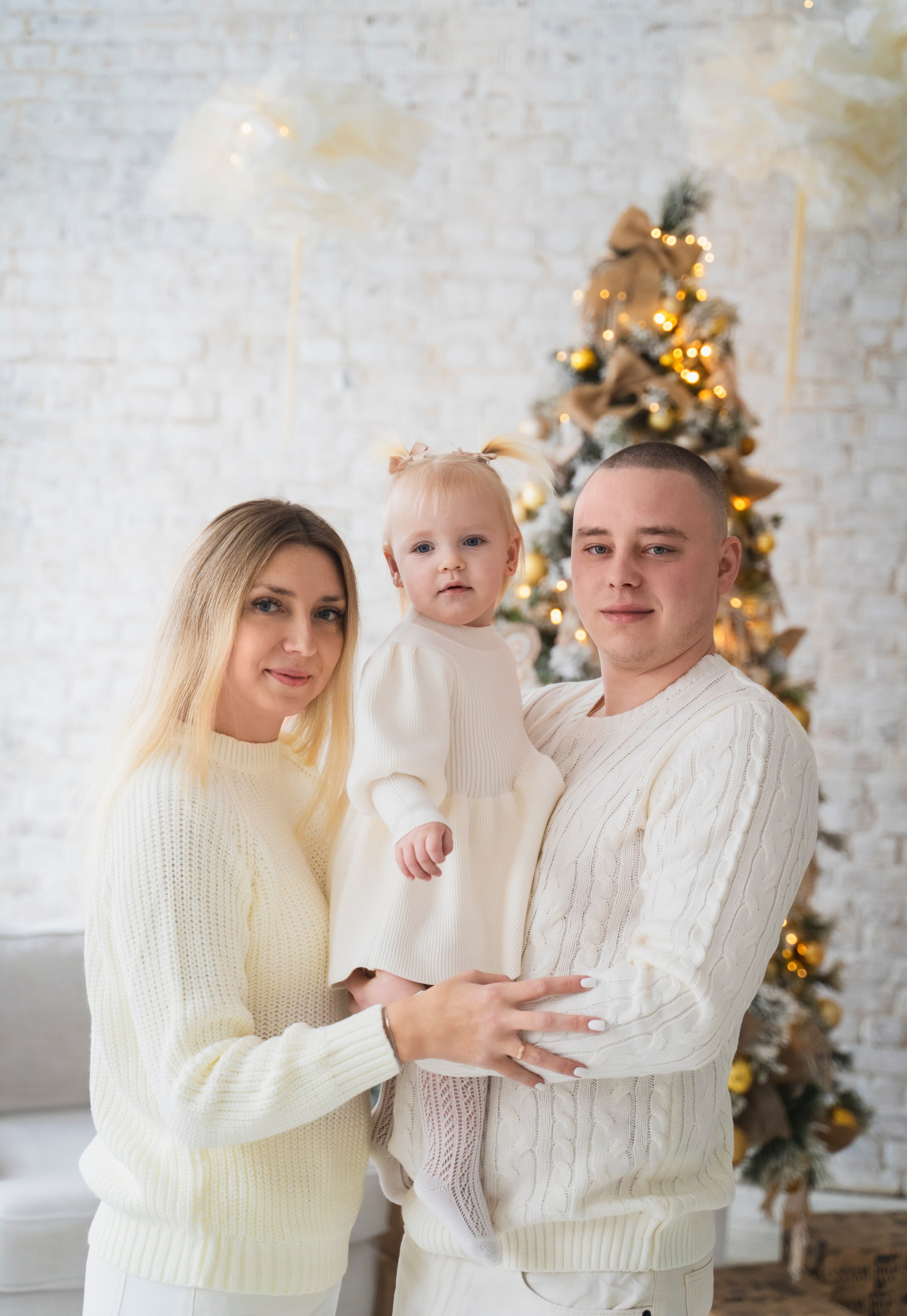 Новогодняя. Анастасия, Николай, Николь. Фотограф в Москве Ленарская Дарья