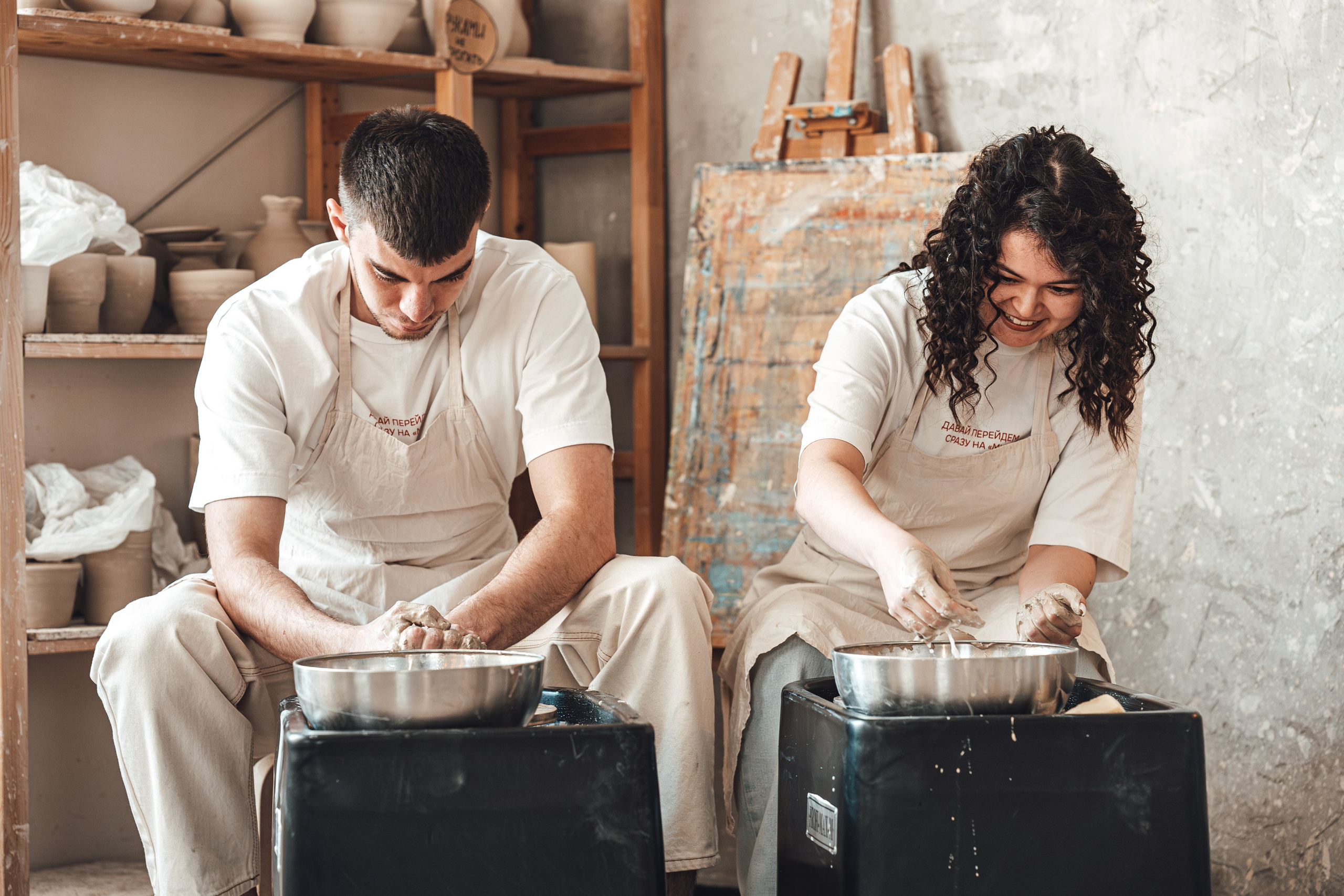 Свидание в гончарной мастерской (A&A). Легкая фотография