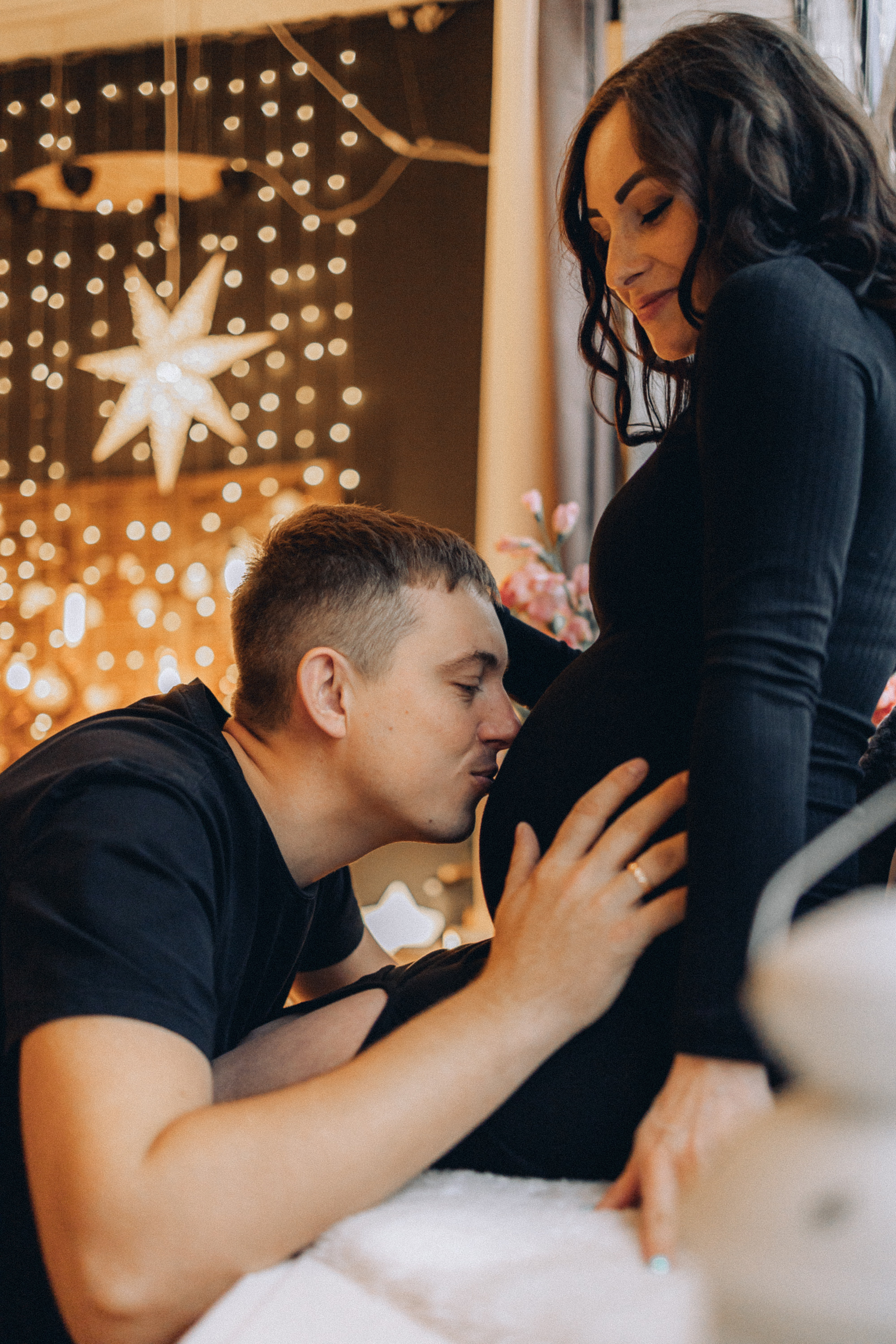 Фотосессия беременности в студии