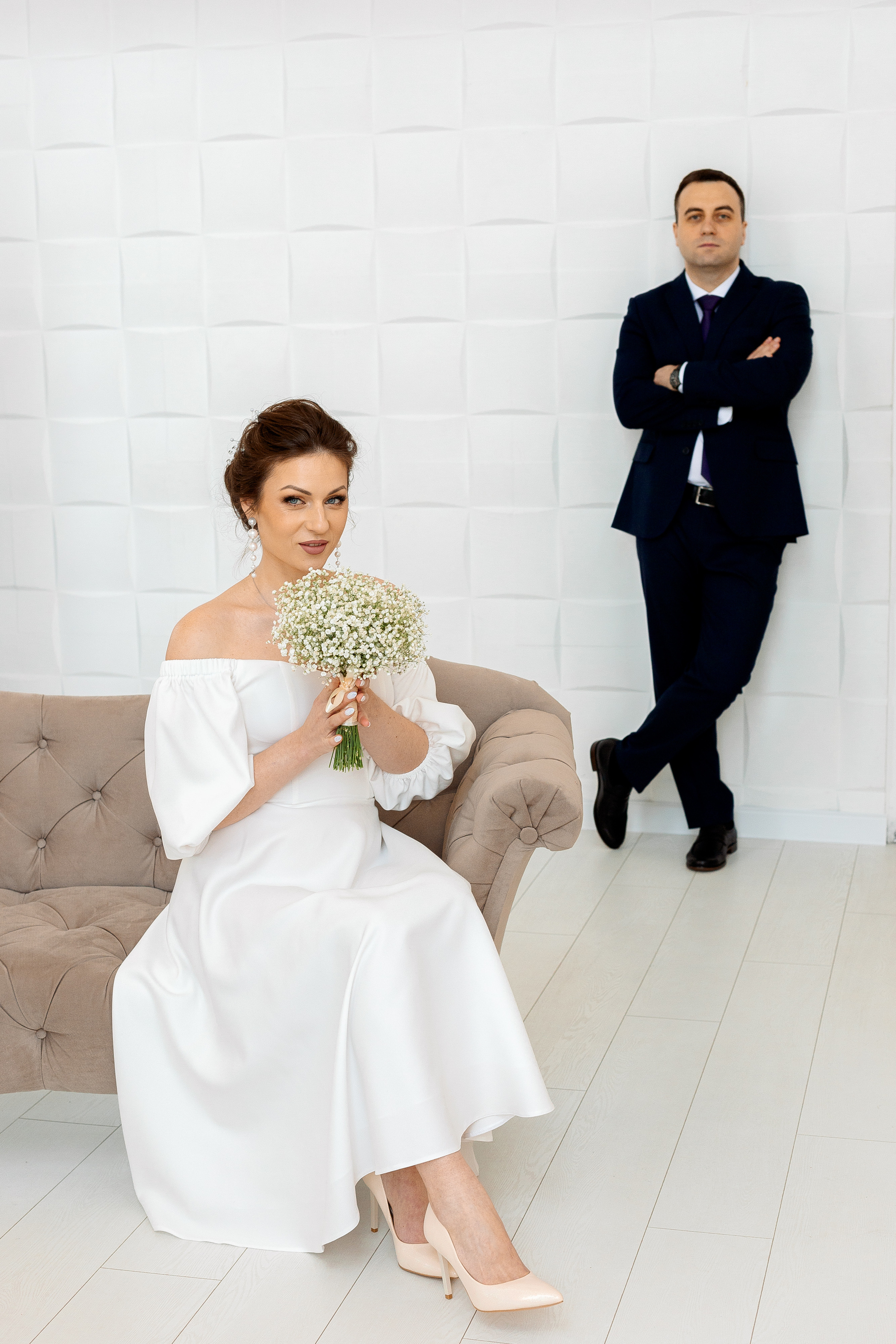 Свадебная съемка в студии. Семейный Фотограф в Москве Евгения Симоненко