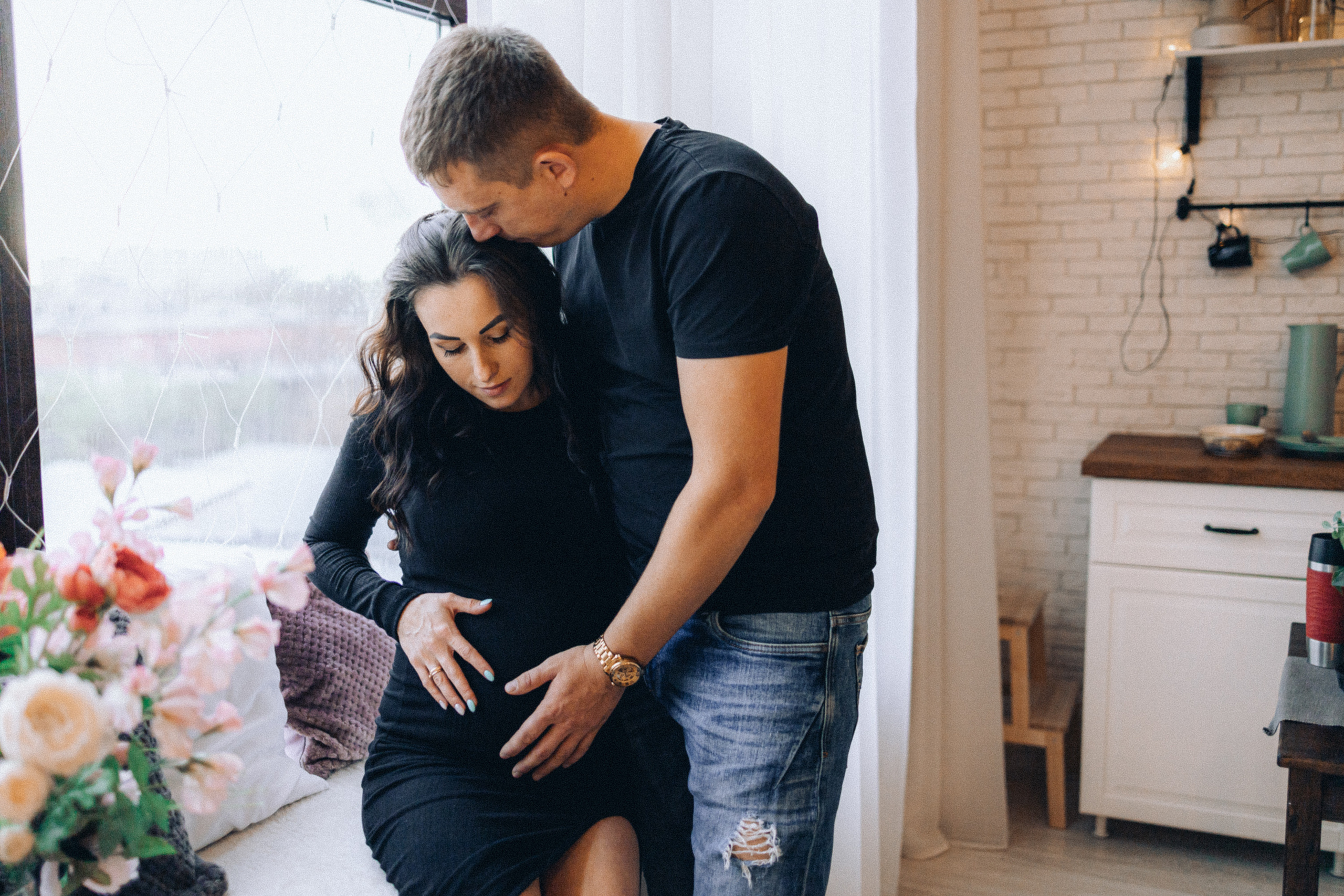 Фотосессия беременности в студии