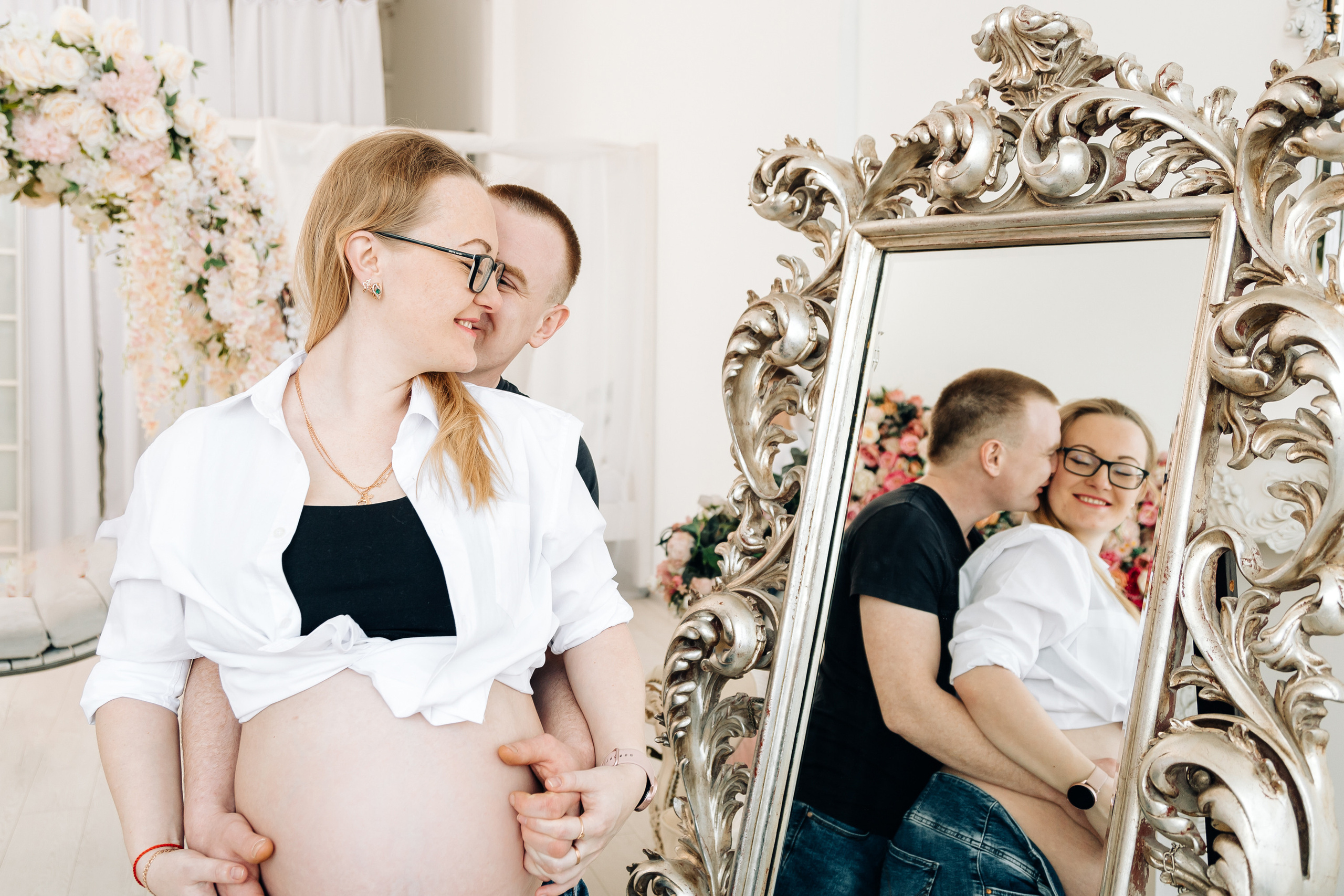 Фотосессия беременности в студии