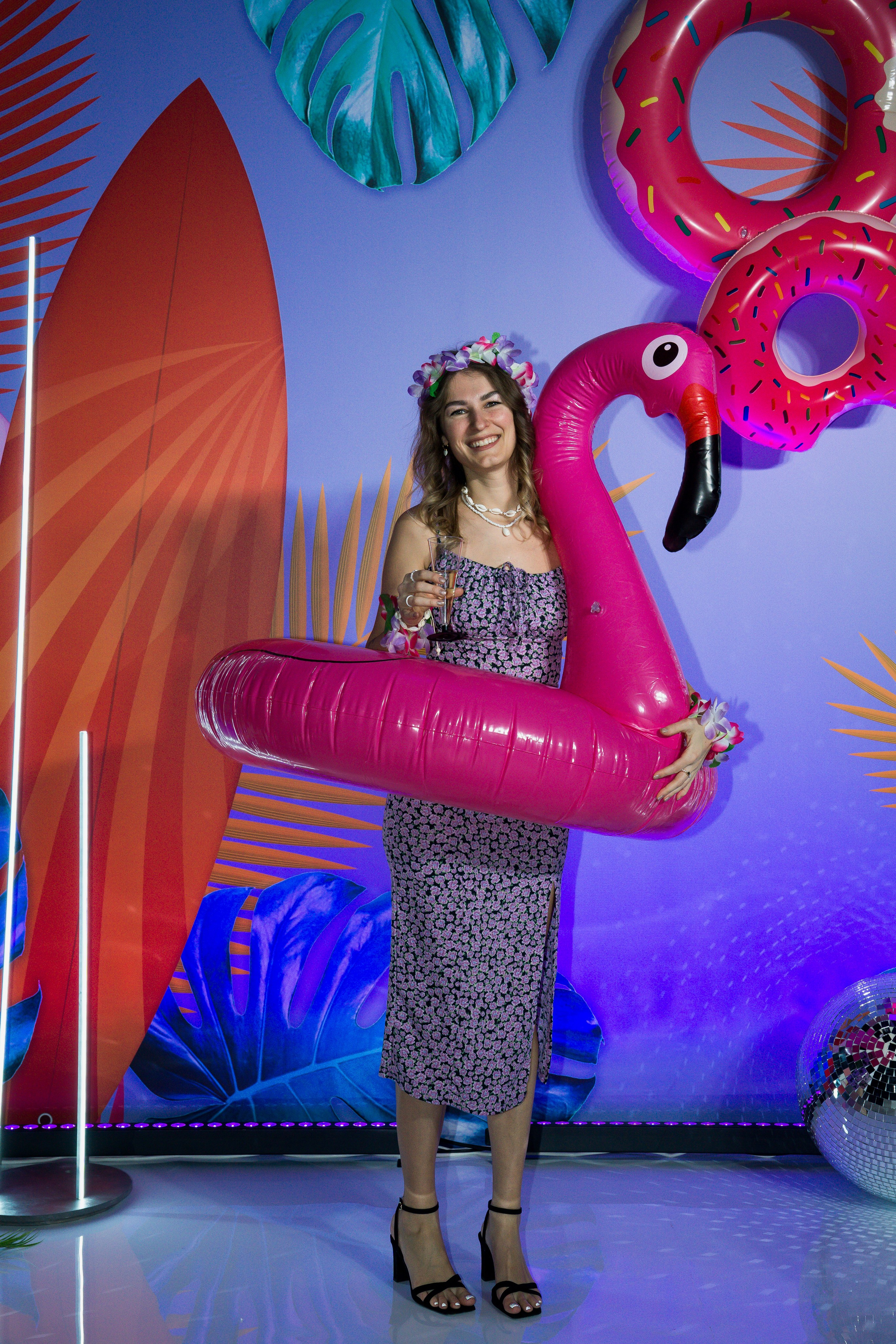 МТС корпоратив Гавайская вечеринка. Фотограф