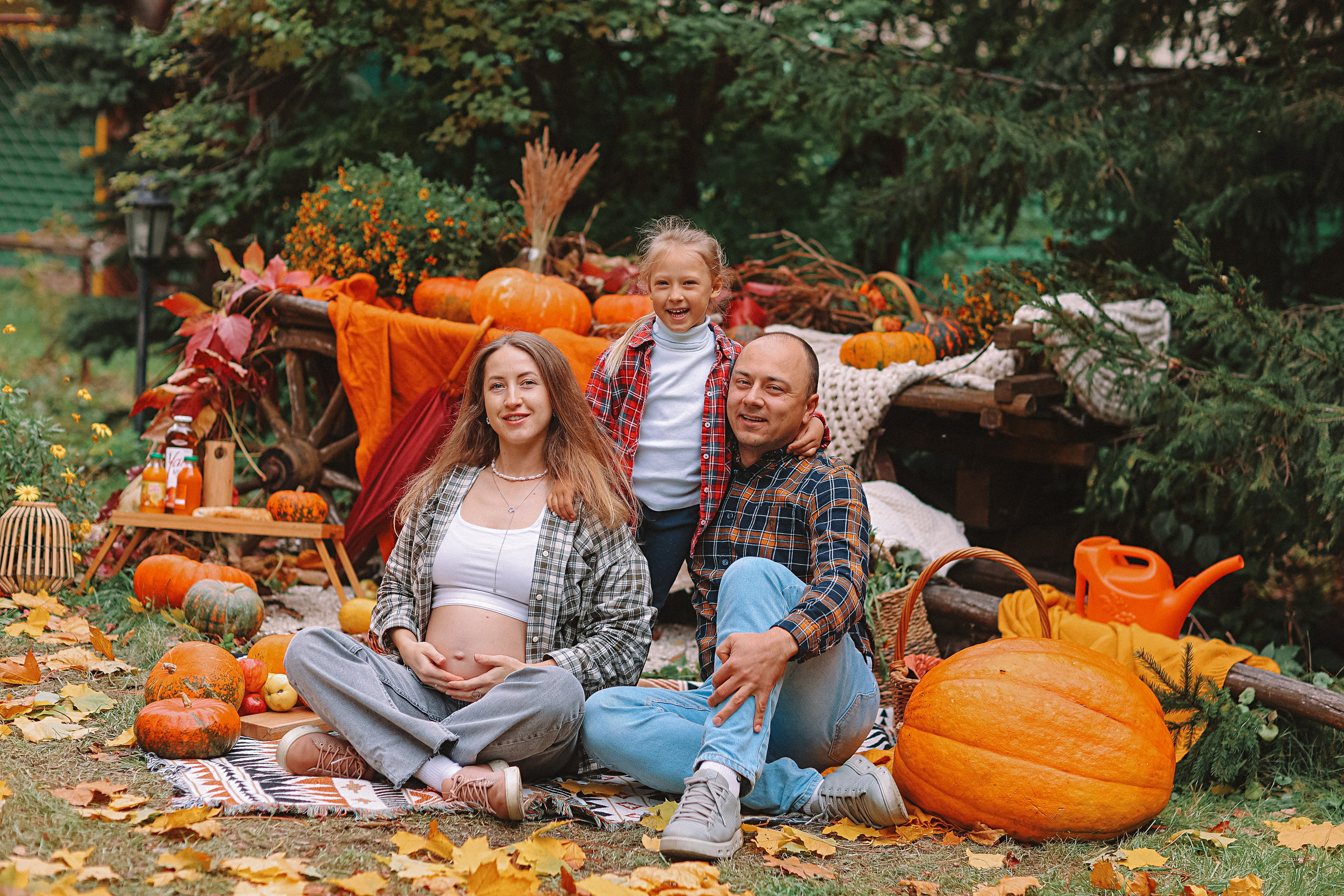 Тыквы. Семейный фотограф Тюмень, фотограф на роды Салмина Мария