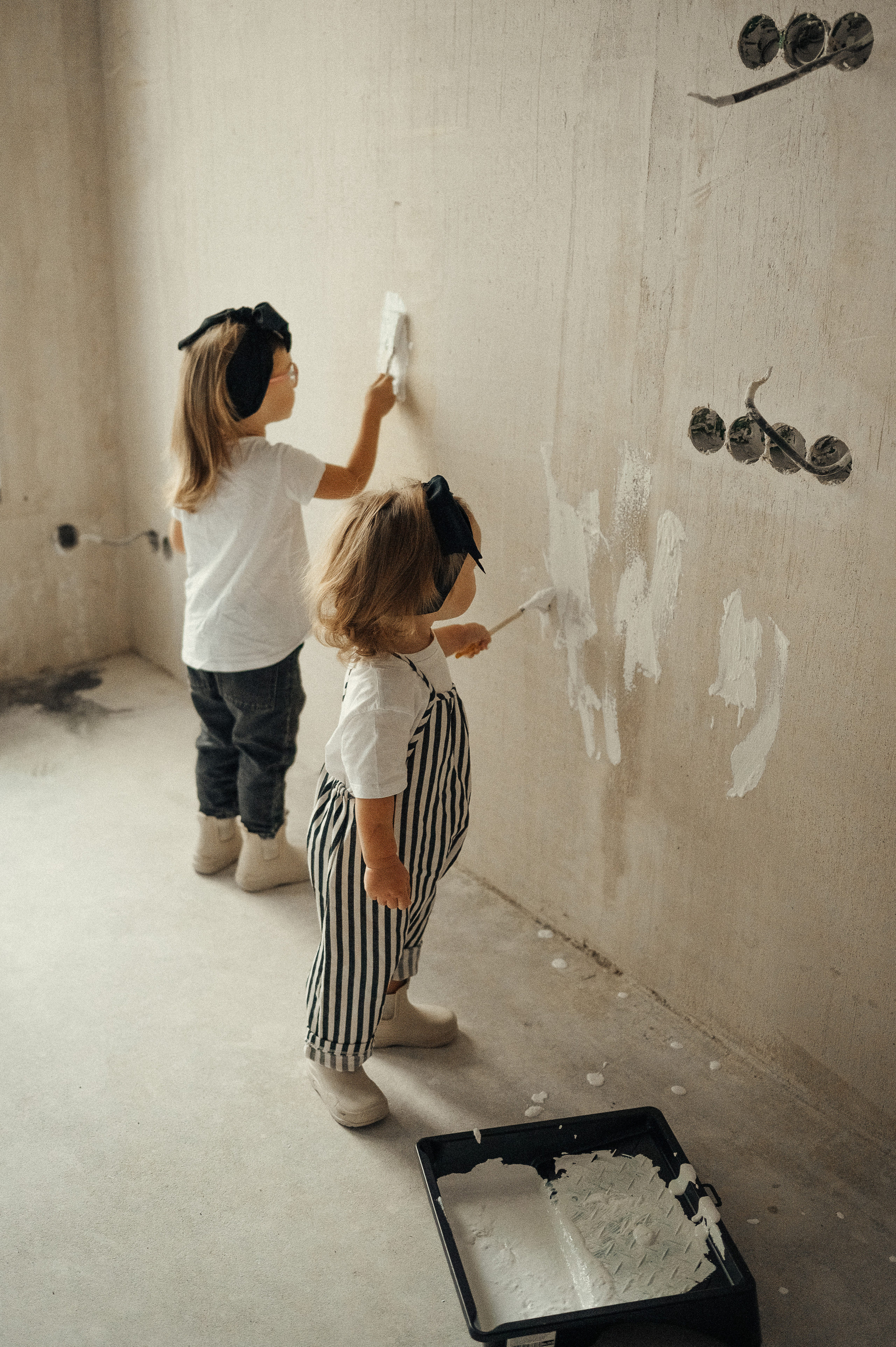 Идея для домашней съёмки, ремонт. Фотограф и видеограф в Санкт-Петербурге Полина Янушко. Съёмка родов