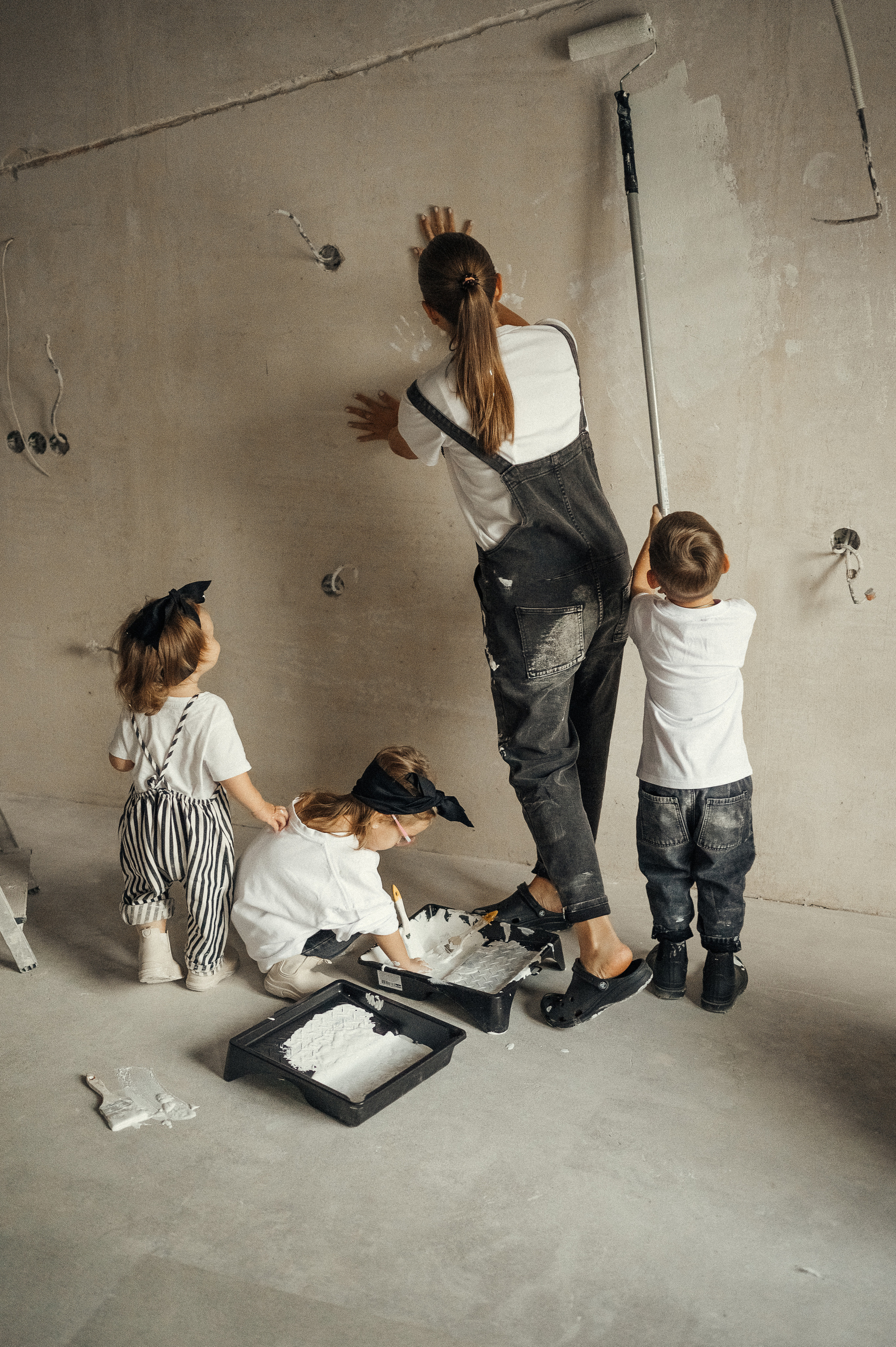 Идея для домашней съёмки, ремонт. Фотограф и видеограф в Санкт-Петербурге Полина Янушко. Съёмка родов