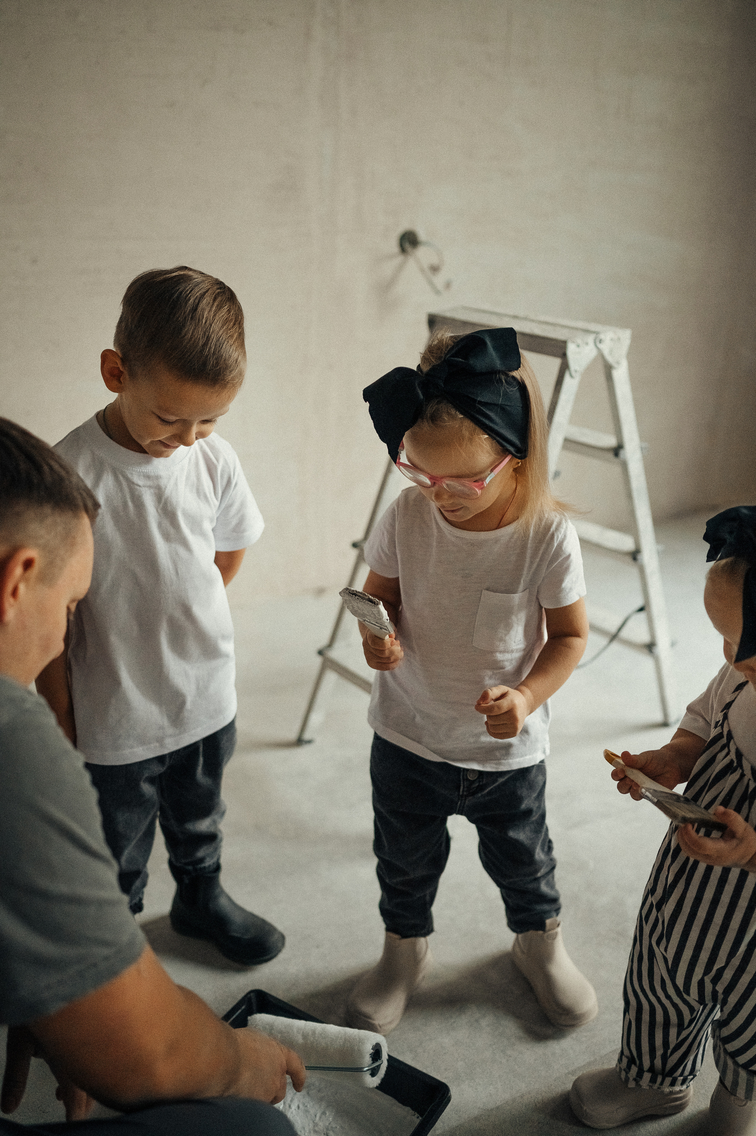 Идея для домашней съёмки, ремонт. Фотограф и видеограф в Санкт-Петербурге Полина Янушко. Съёмка родов