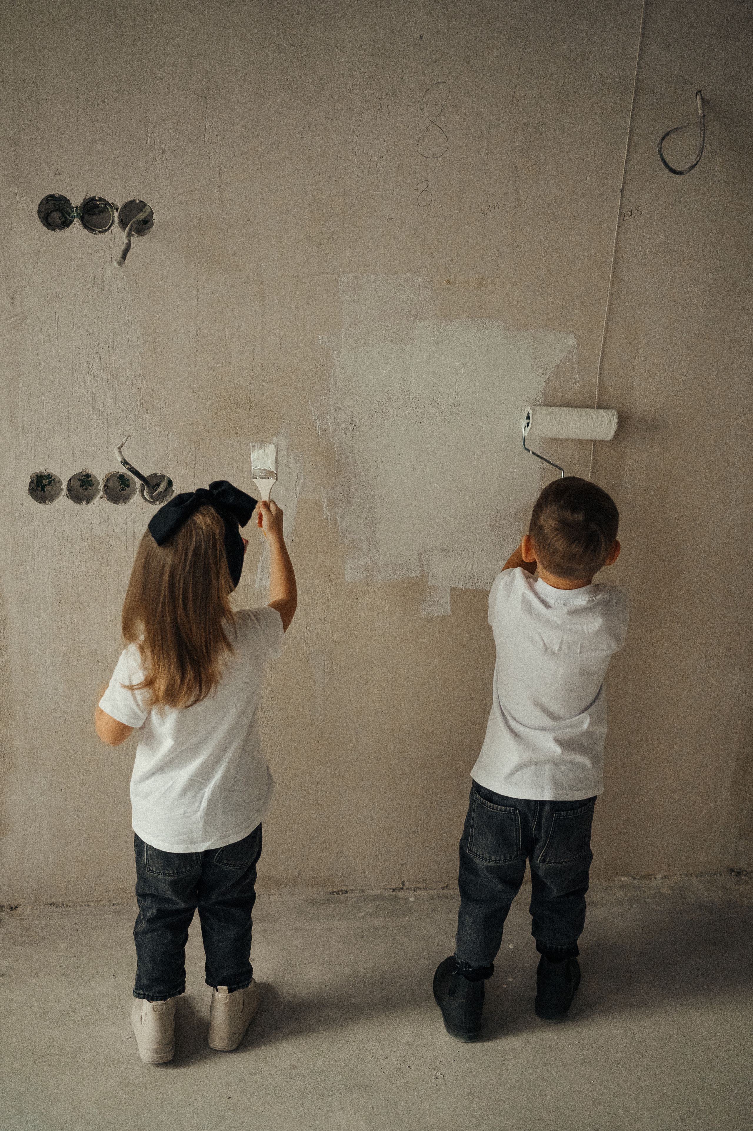 Идея для домашней съёмки, ремонт. Фотограф и видеограф в Санкт-Петербурге Полина Янушко. Съёмка родов