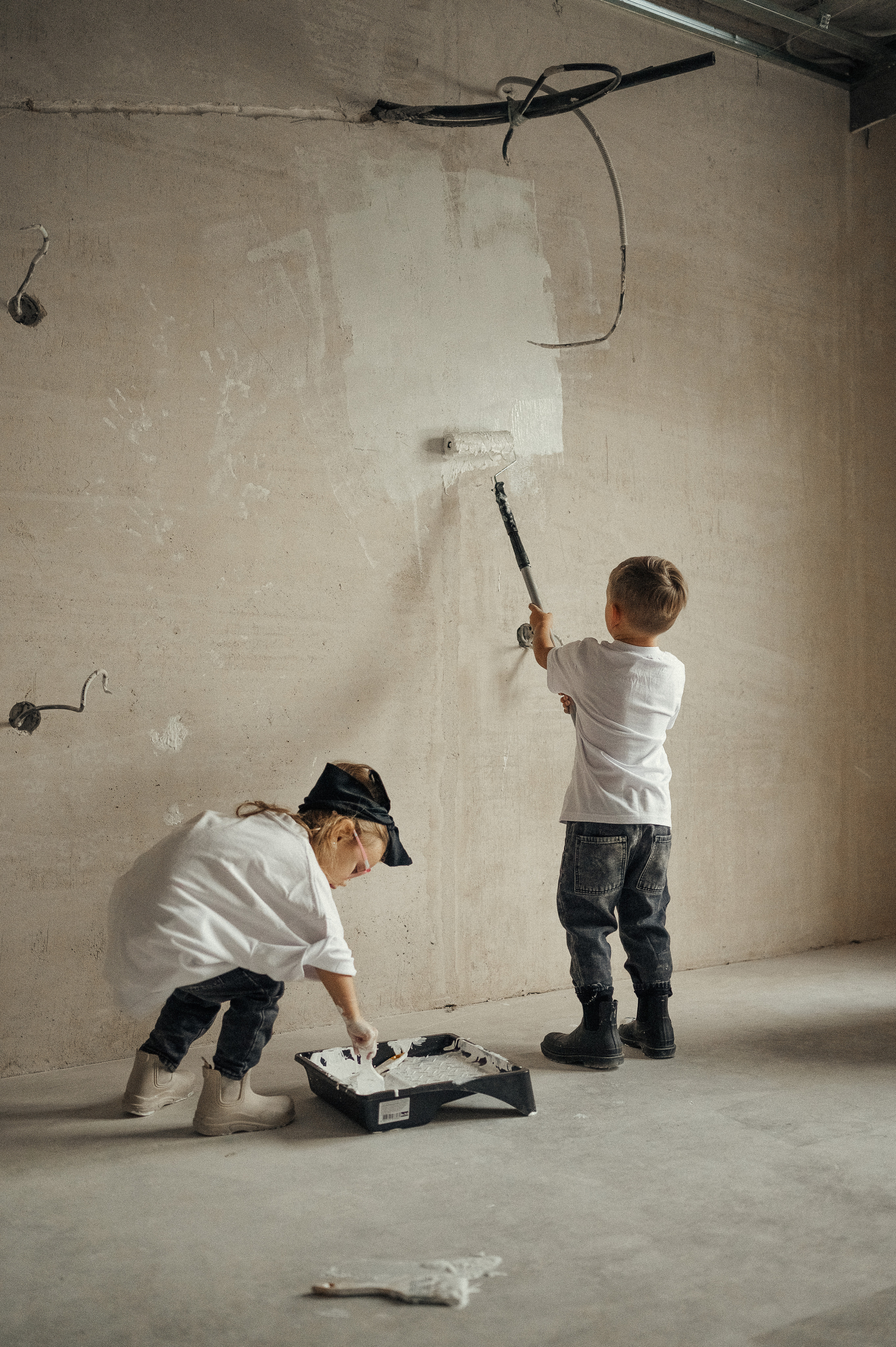 Идея для домашней съёмки, ремонт. Фотограф и видеограф в Санкт-Петербурге Полина Янушко. Съёмка родов