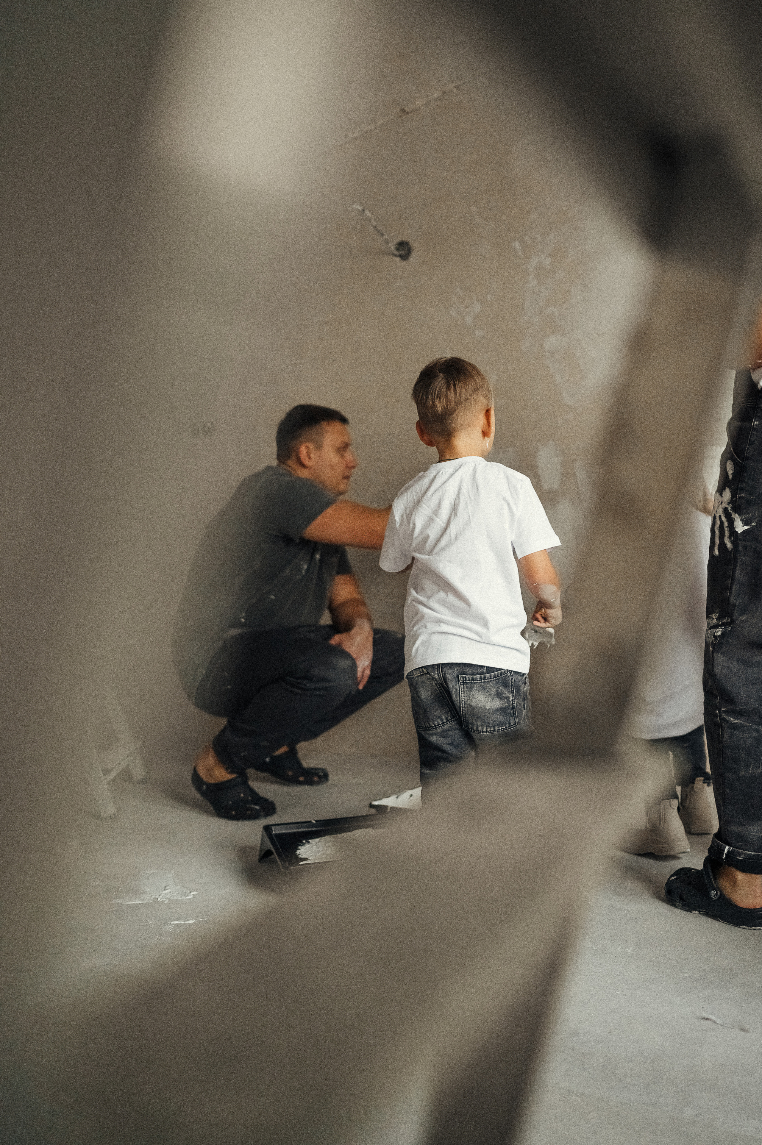 Идея для домашней съёмки, ремонт. Фотограф и видеограф в Санкт-Петербурге Полина Янушко. Съёмка родов