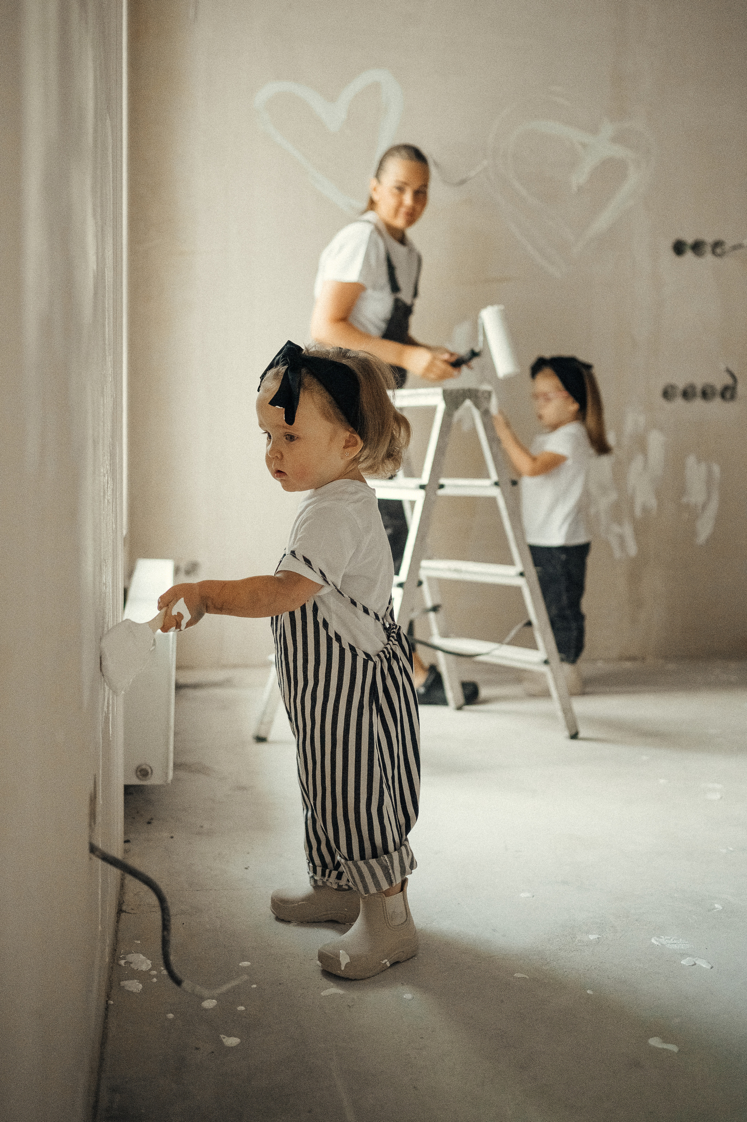 Идея для домашней съёмки, ремонт. Фотограф и видеограф в Санкт-Петербурге Полина Янушко. Съёмка родов