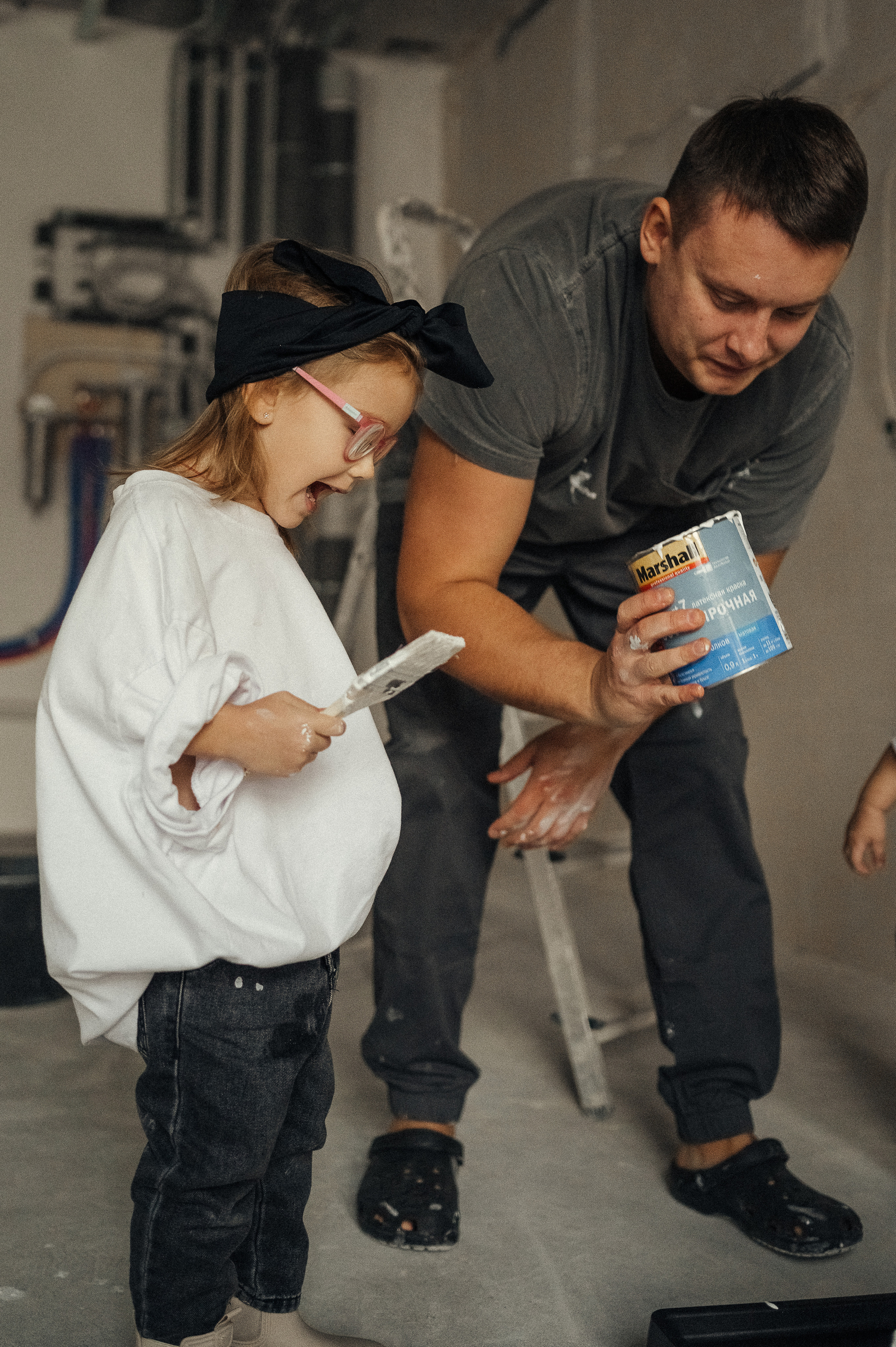 Идея для домашней съёмки, ремонт. Фотограф и видеограф в Санкт-Петербурге Полина Янушко. Съёмка родов