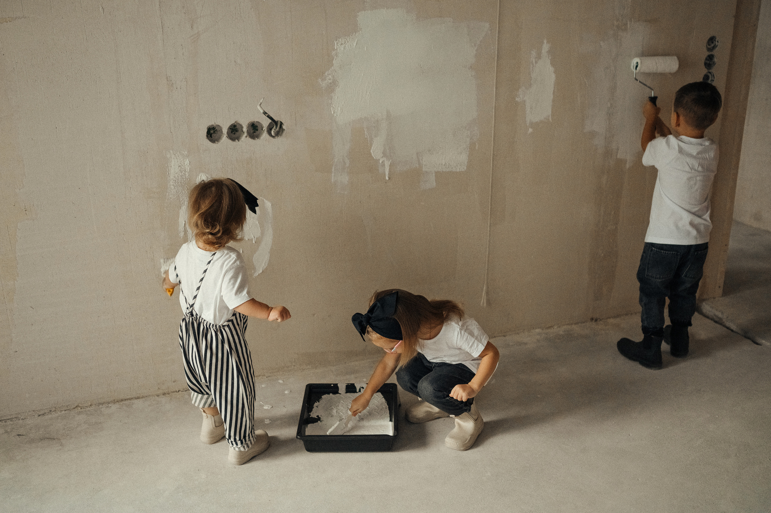 Идея для домашней съёмки, ремонт. Фотограф и видеограф в Санкт-Петербурге Полина Янушко. Съёмка родов