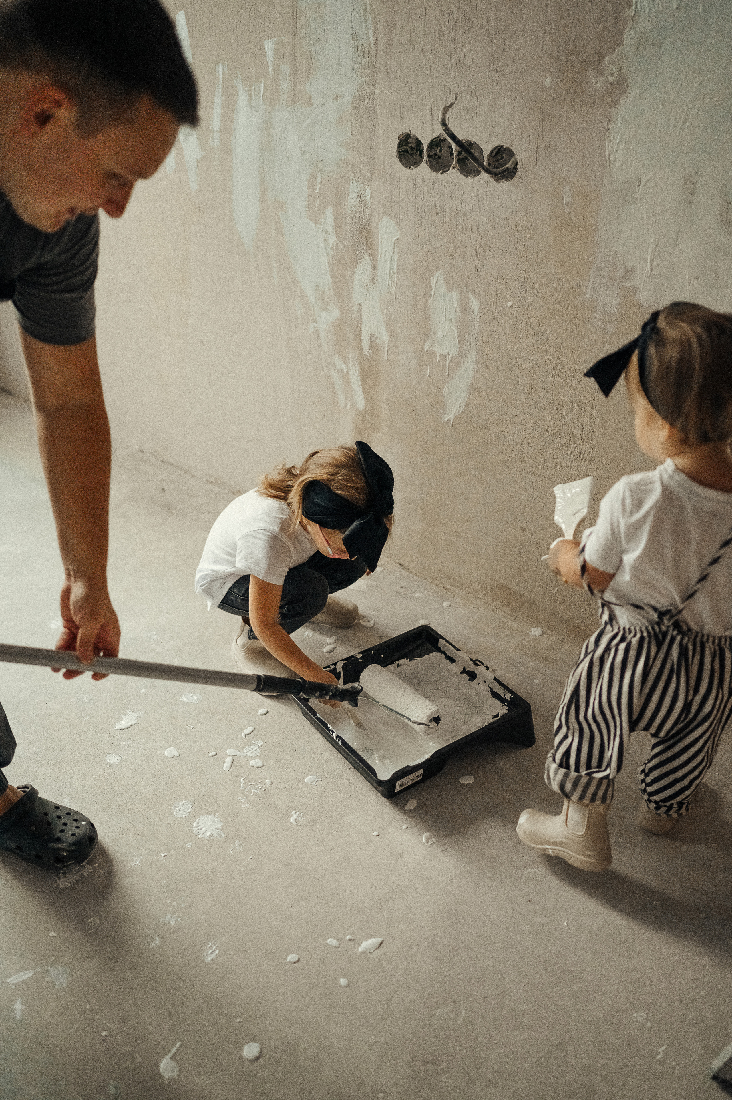 Идея для домашней съёмки, ремонт. Фотограф и видеограф в Санкт-Петербурге Полина Янушко. Съёмка родов