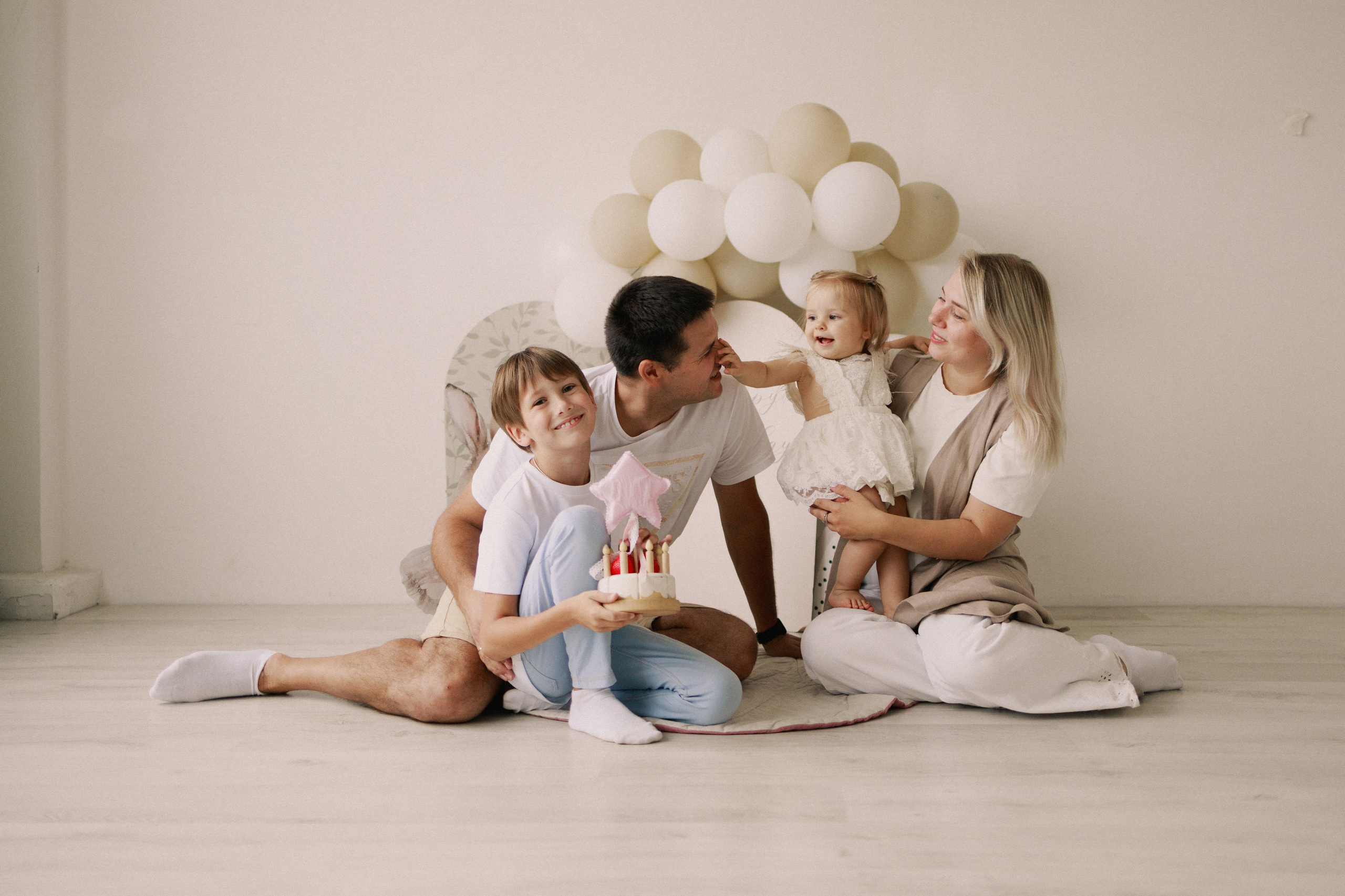 Семейная фотосъемка на годик. Семейный видеограф в Москве Элина Ладова