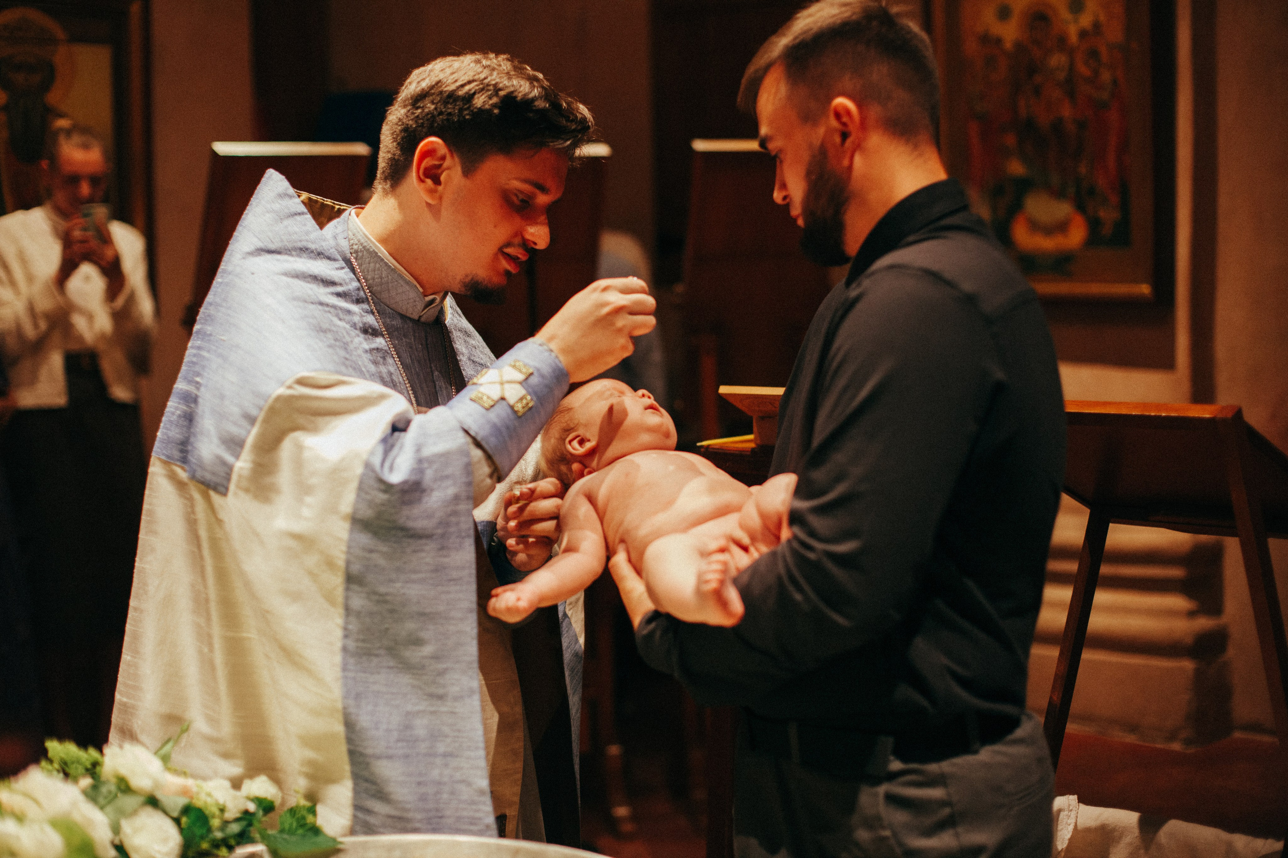 Крещение в храме Антипы, стиль «Kodachrome 64». Фотограф на крещение/венчание