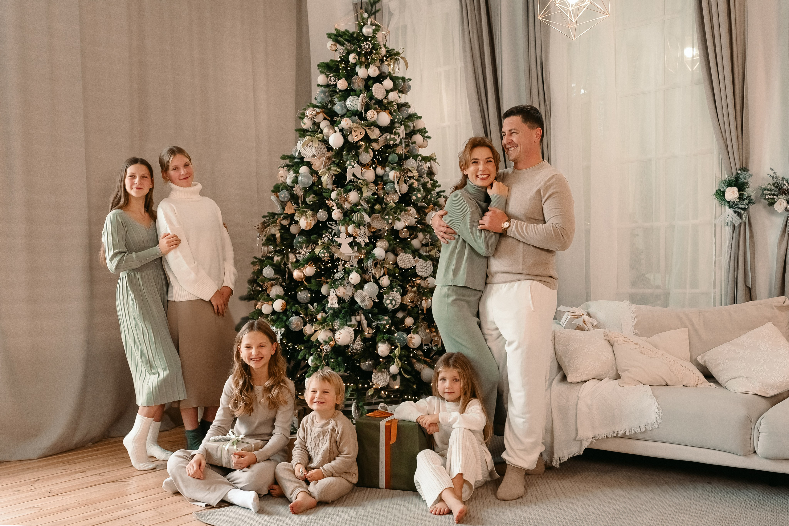 Новогодняя семейная фотосессия. Фотограф Юлия Кондратьева