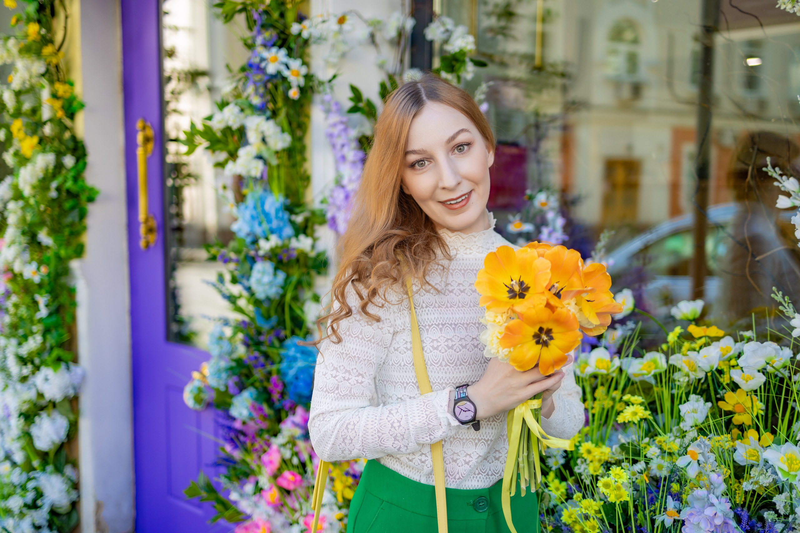 Весенняя прогулка с Еленой по Патриаршим. Репортажный, семейный и студийный фотограф в Москве Демин Алексей