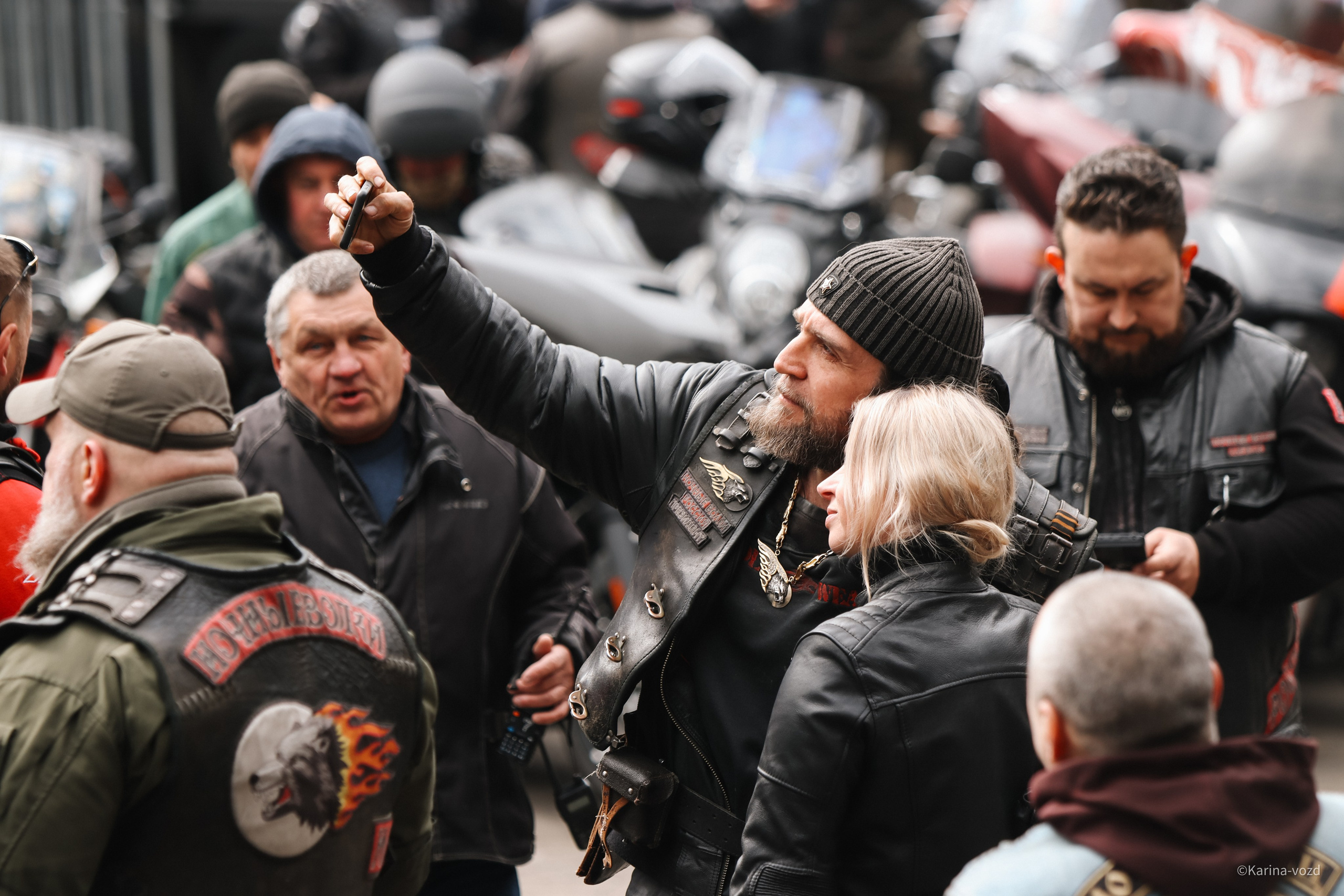 Открытие мотосезона 2025 «Ночные Волки"/ Москва. Репортажный фотограф в Москве и Зеленограде Karina-vozd