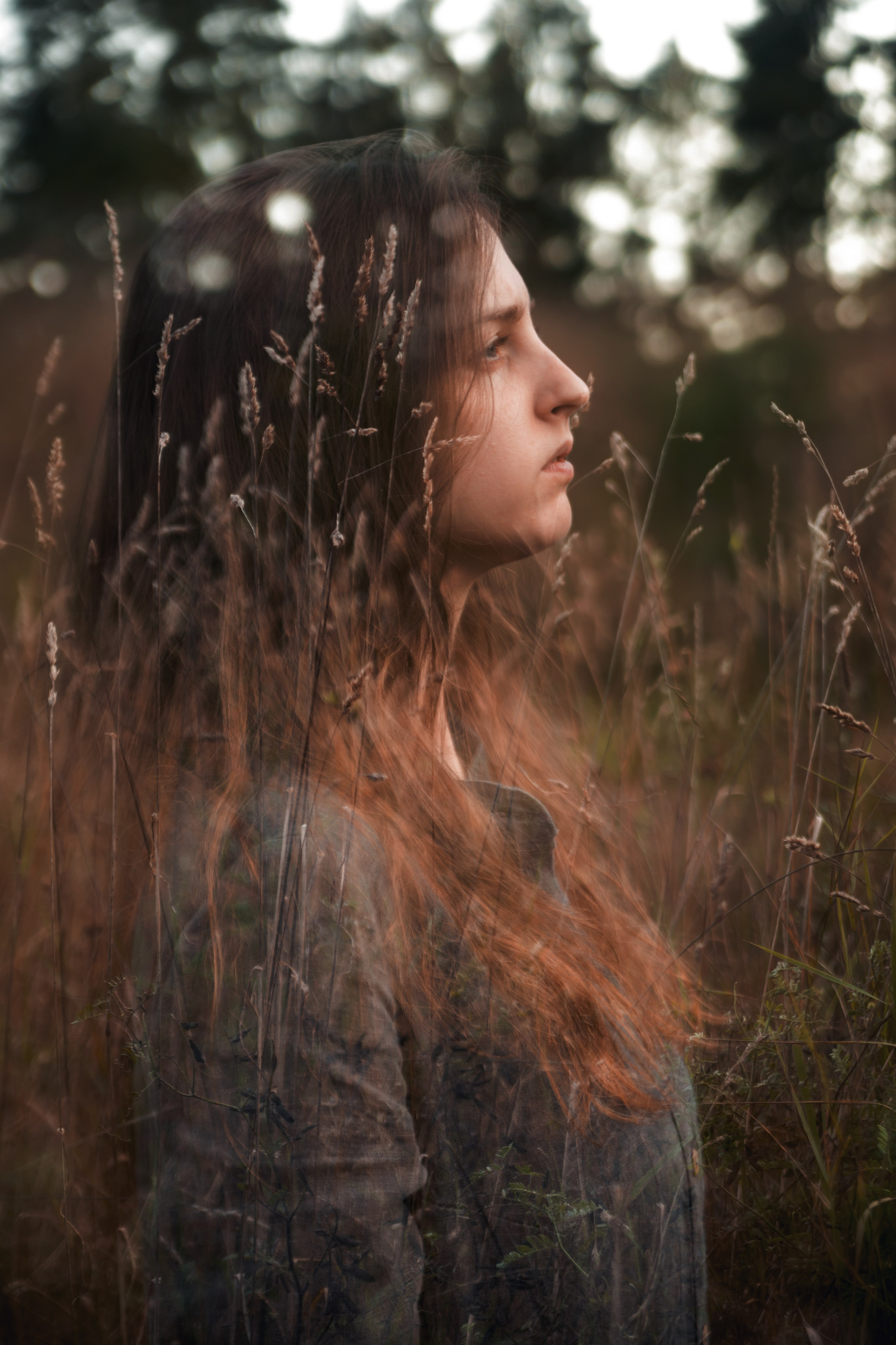 В поле травы. Катя Цвет