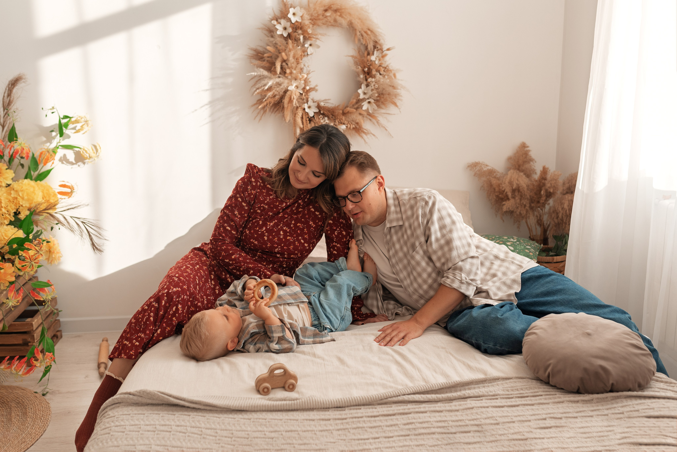 Федя с любимыми родителями. Ульяна Сёмина, фотограф, Москва