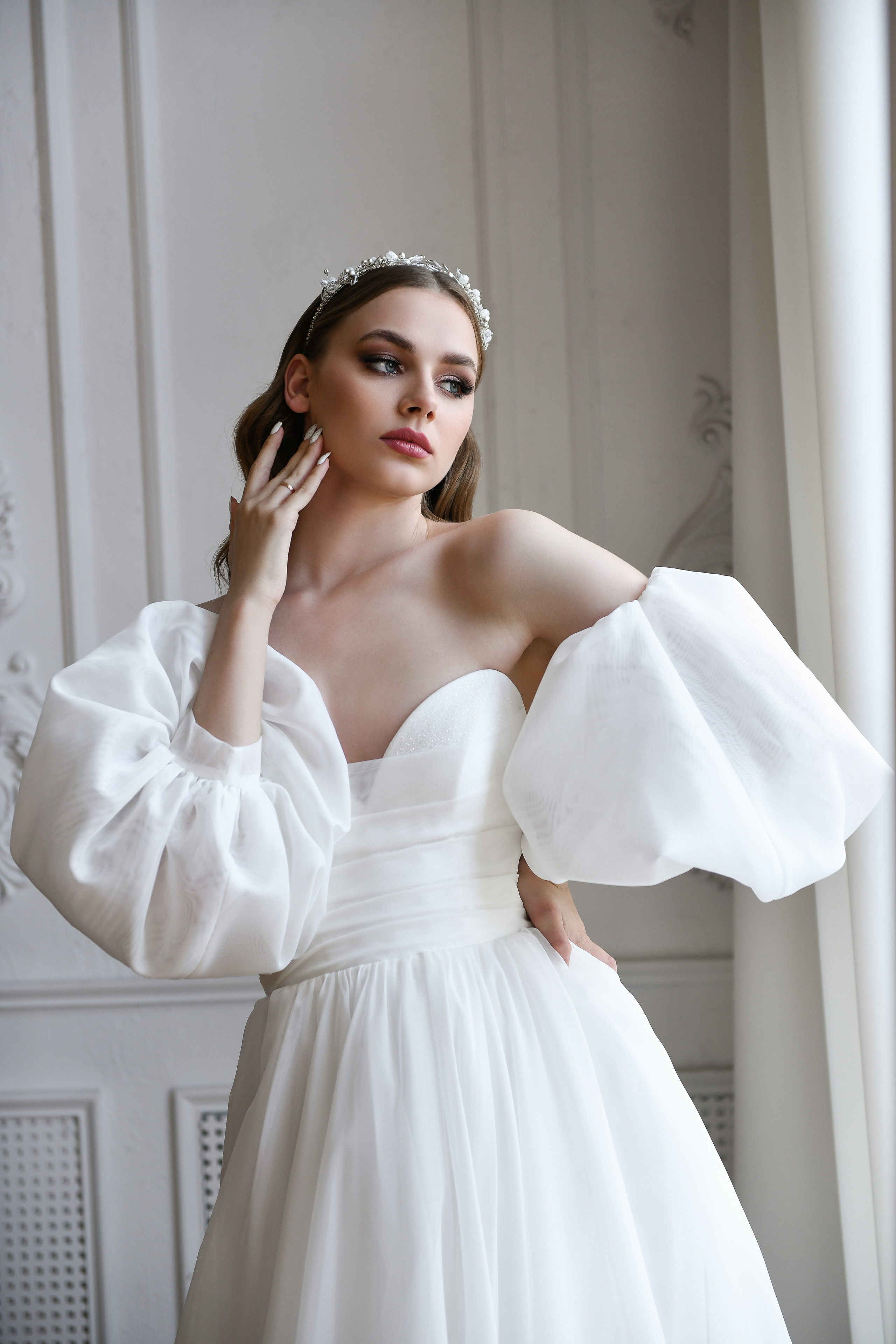 Невеста Ангелина. Контентная фотосессия для портфолио свадебного стилиста. Портретный и контент фотограф в Воронеже Елена Николайчик
