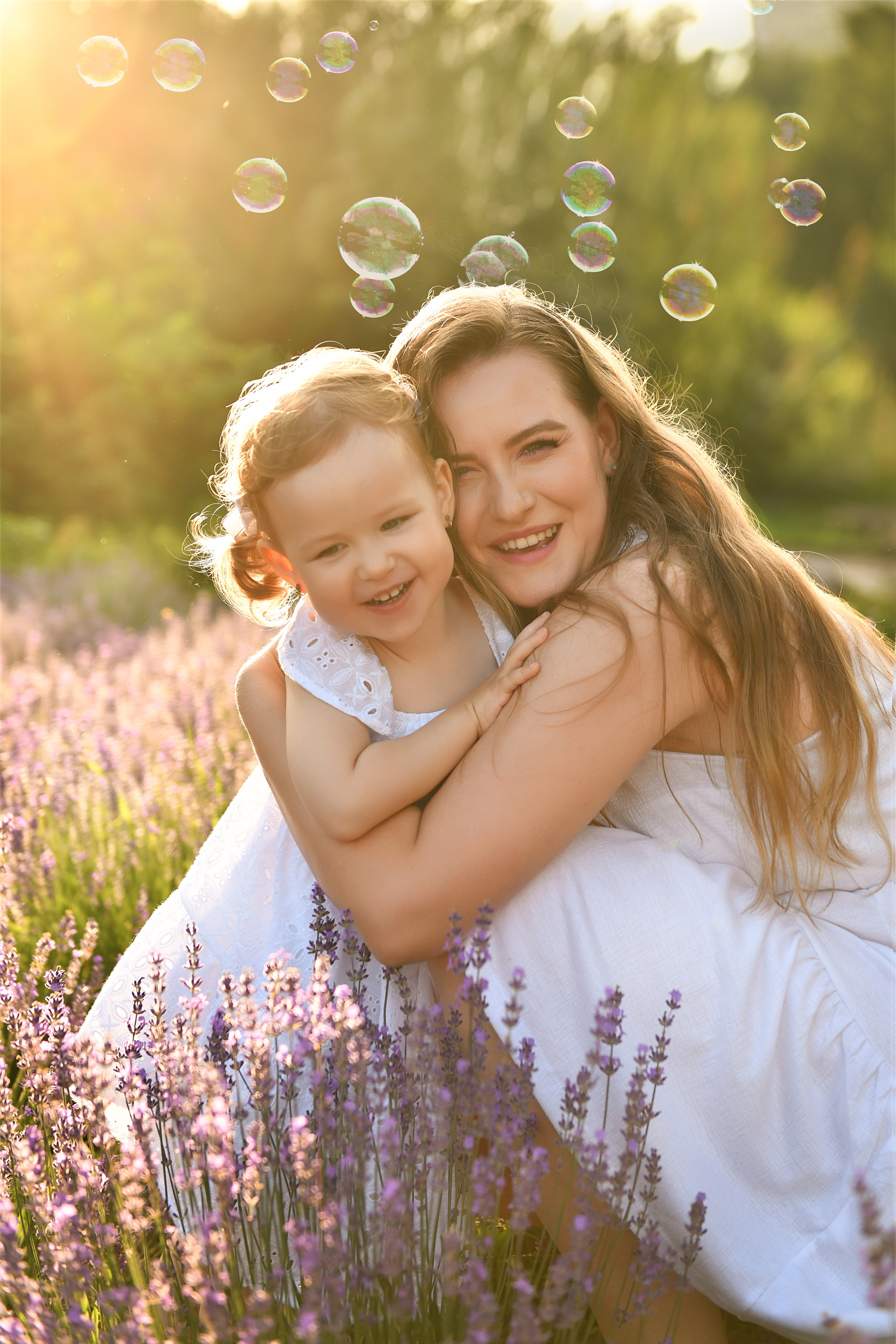 Наташа и Полина. Лаванда. Ботанический сад, Воронеж