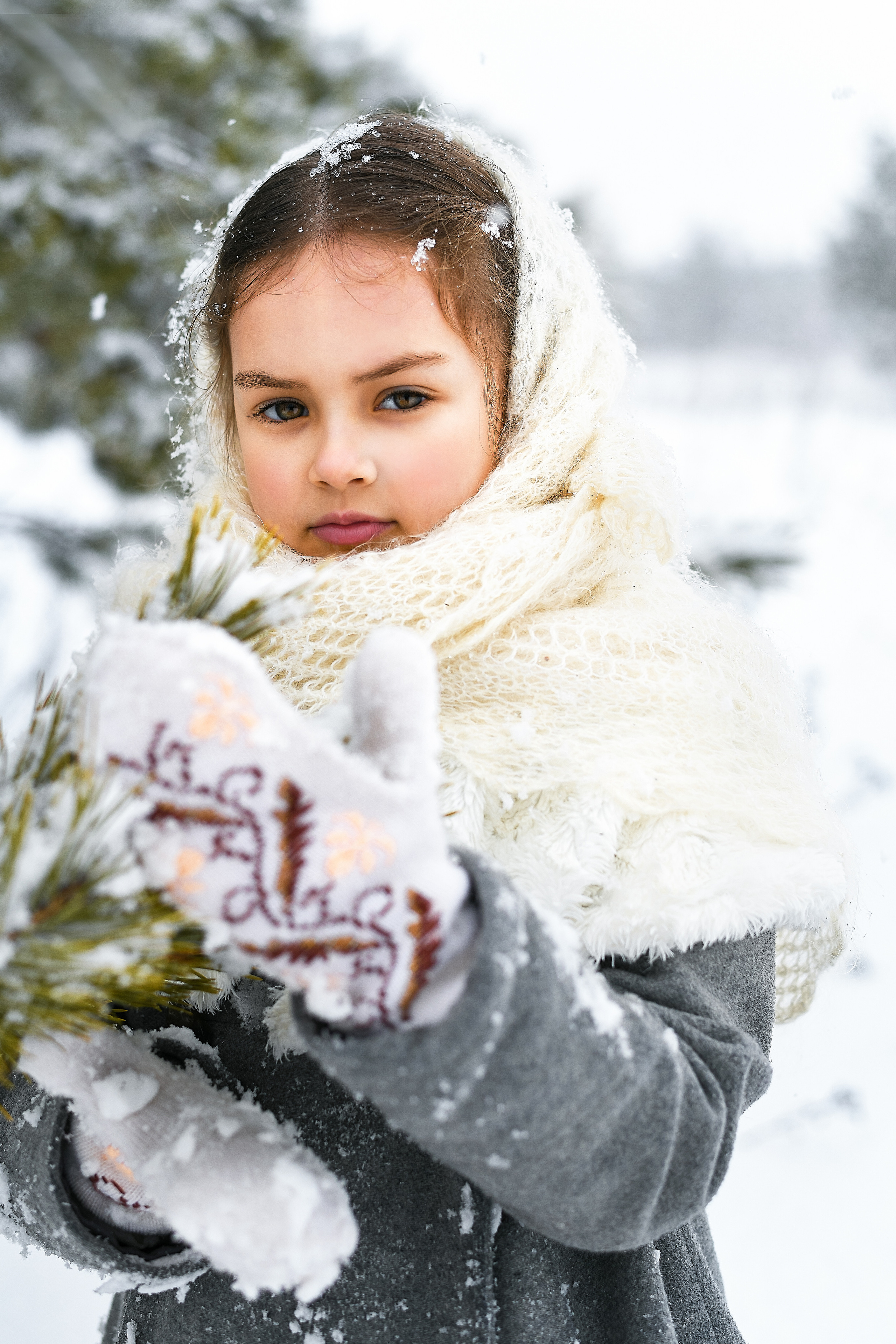 Александра. Зимняя прогулка. Портретный и контент фотограф в Воронеже Елена Николайчик