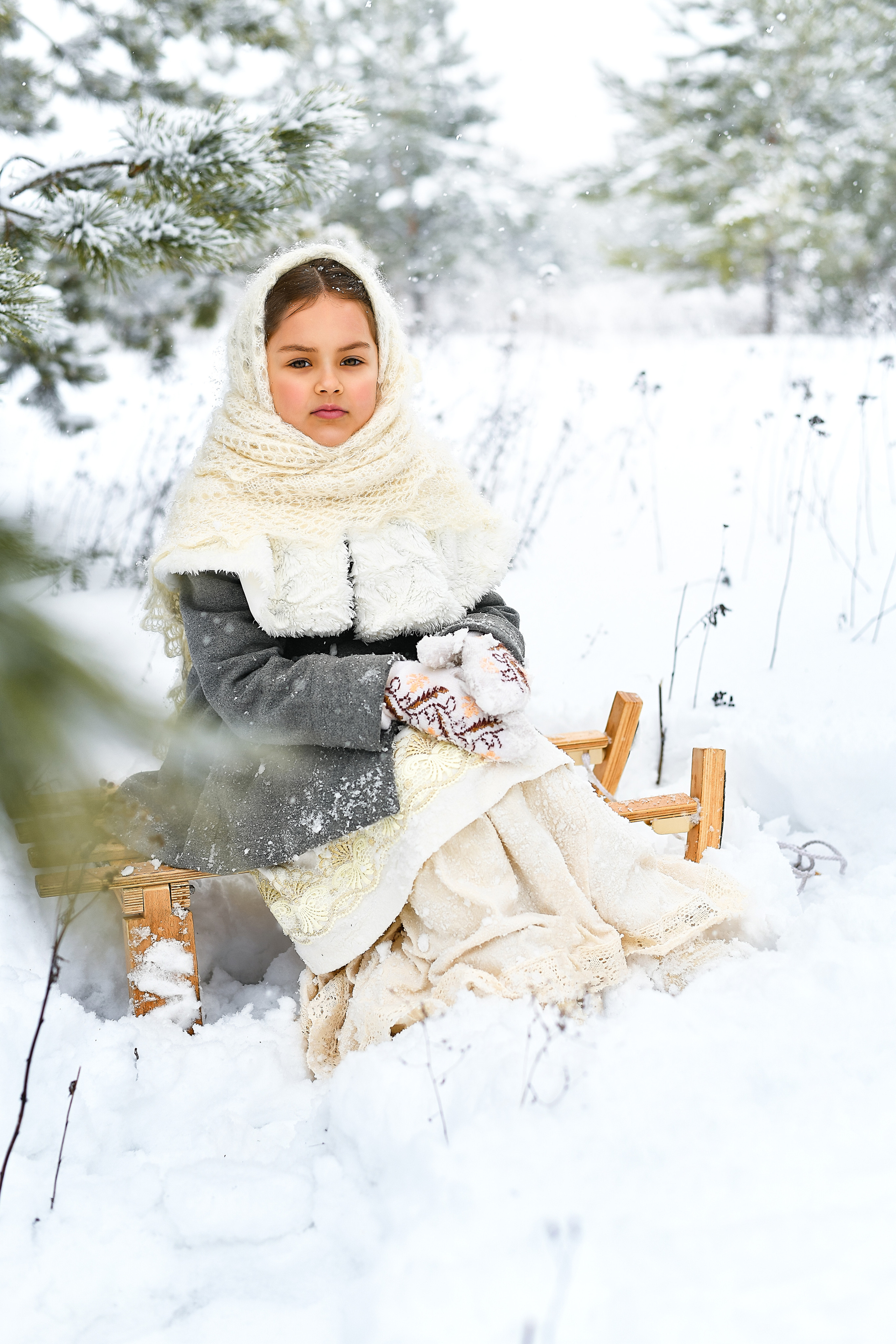 Александра. Зимняя прогулка. Портретный и контент фотограф в Воронеже Елена Николайчик