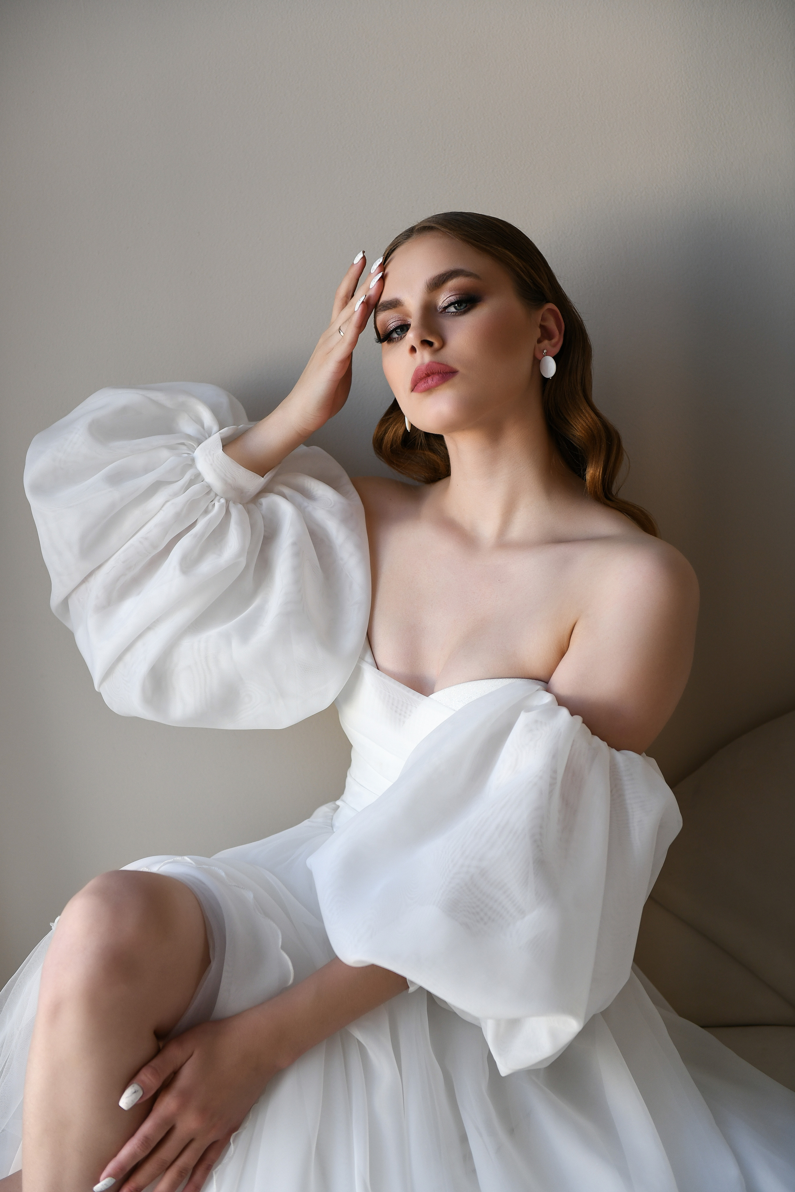 Невеста Ангелина. Контентная фотосессия для портфолио свадебного стилиста. Портретный и контент фотограф в Воронеже Елена Николайчик