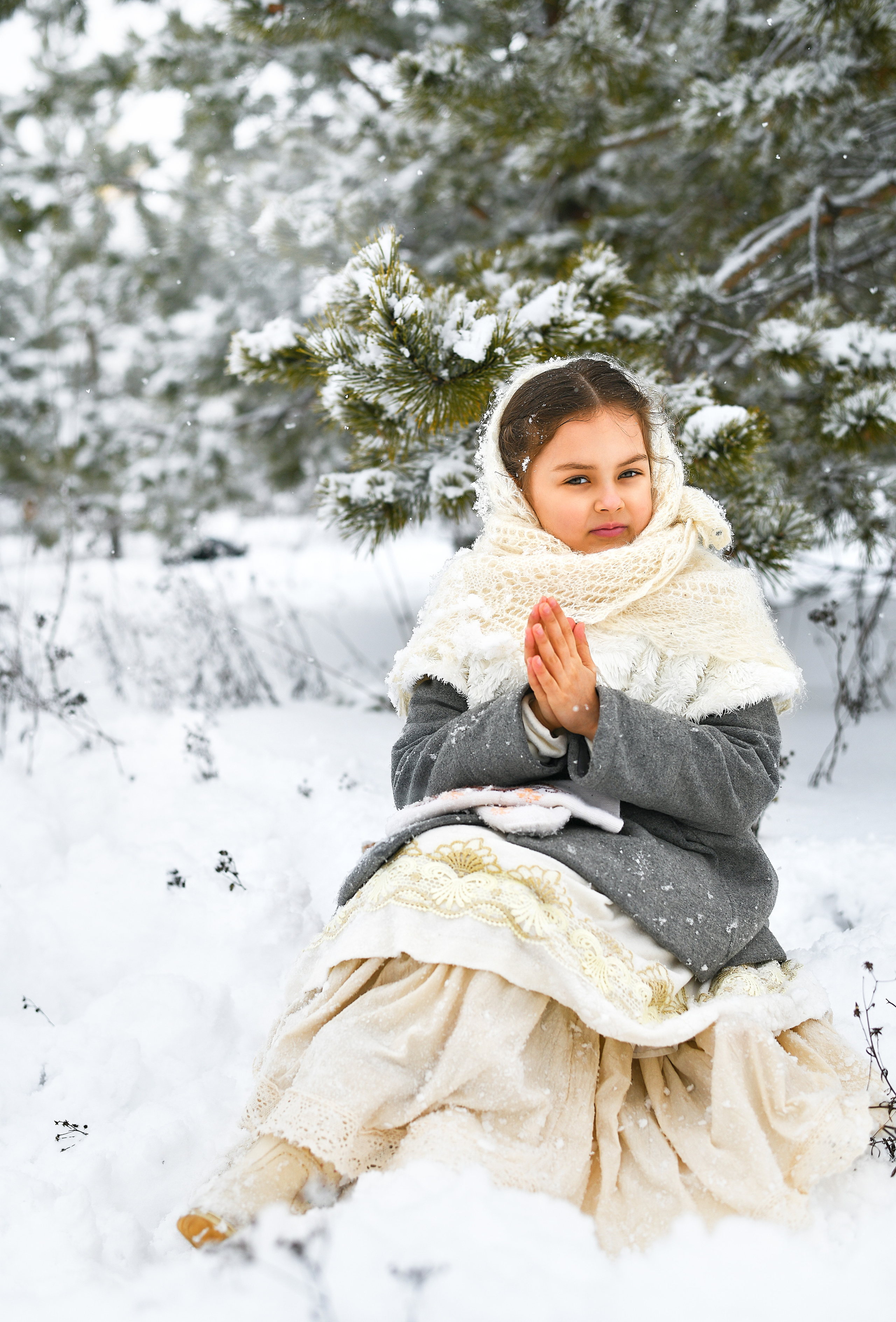Александра. Зимняя прогулка. Портретный и контент фотограф в Воронеже Елена Николайчик