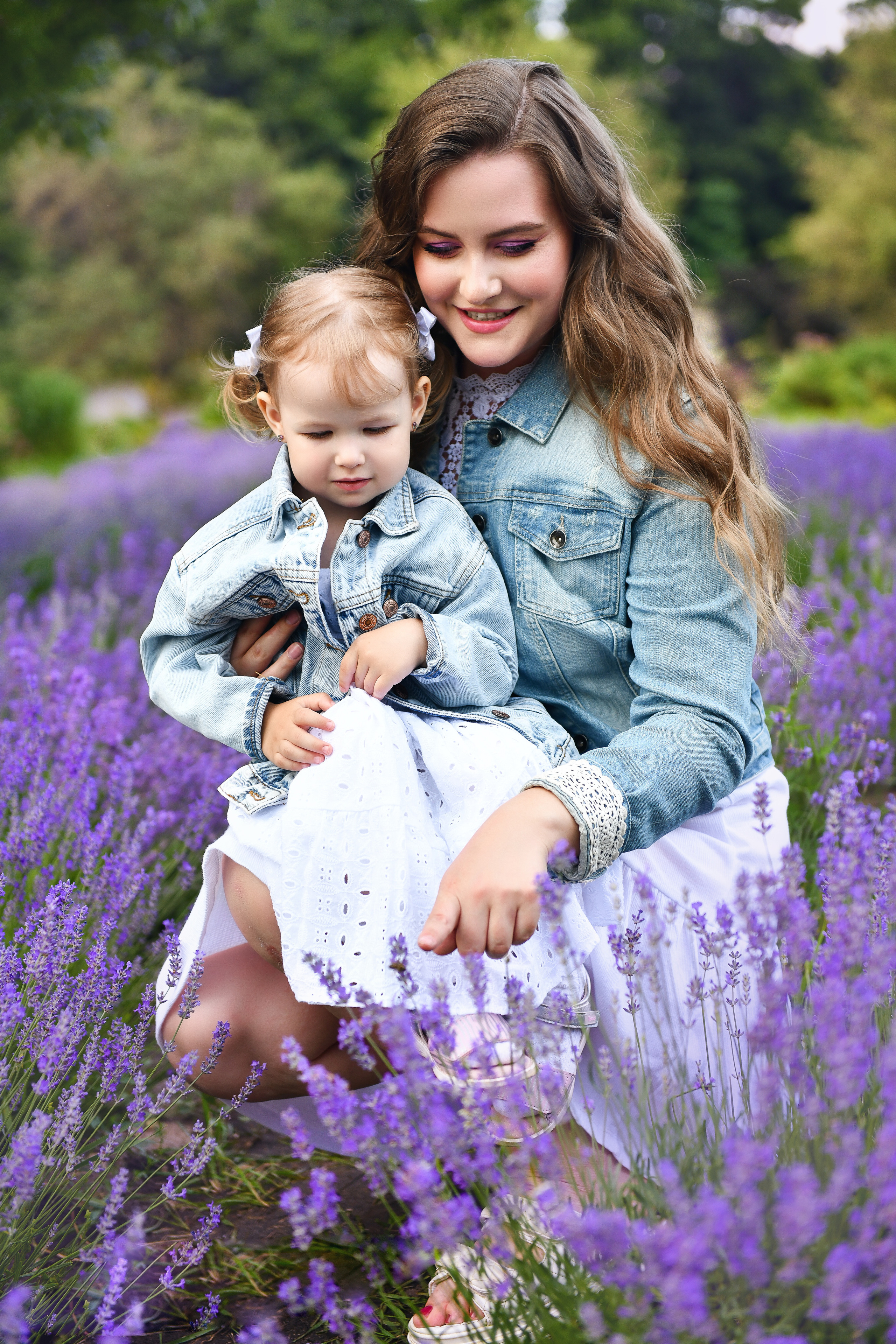 Наташа и Полина. Лаванда. Ботанический сад, Воронеж. Портретный и контент фотограф в Воронеже Елена Николайчик
