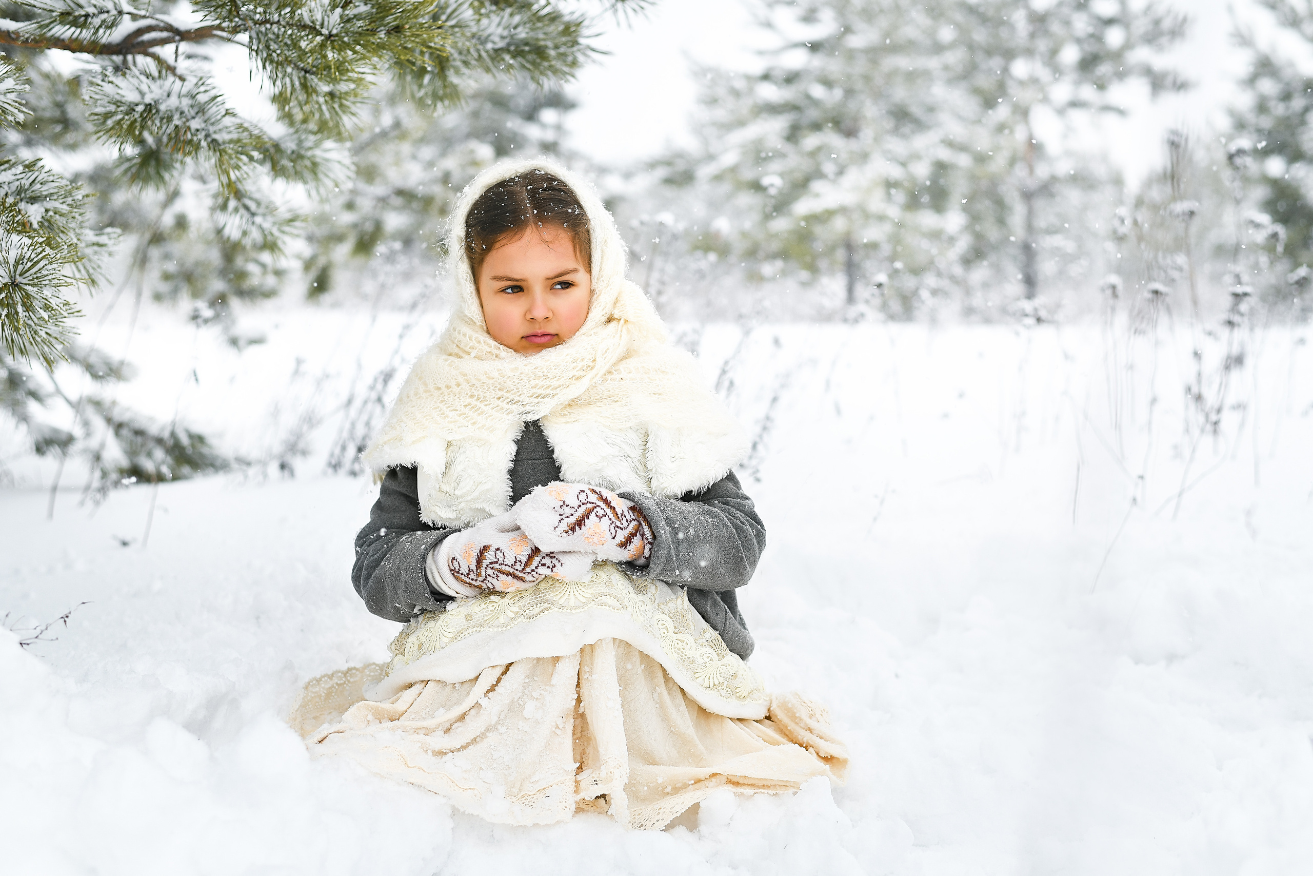 Александра. Зимняя прогулка. Портретный и контент фотограф в Воронеже Елена Николайчик